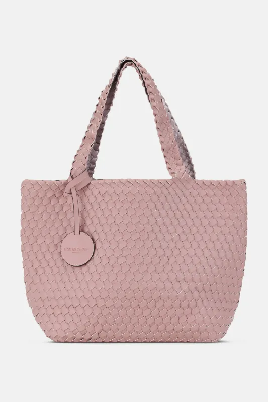 Tote Bag Braided - Adobe Rose Lotus sold by Ilse Jacobsen