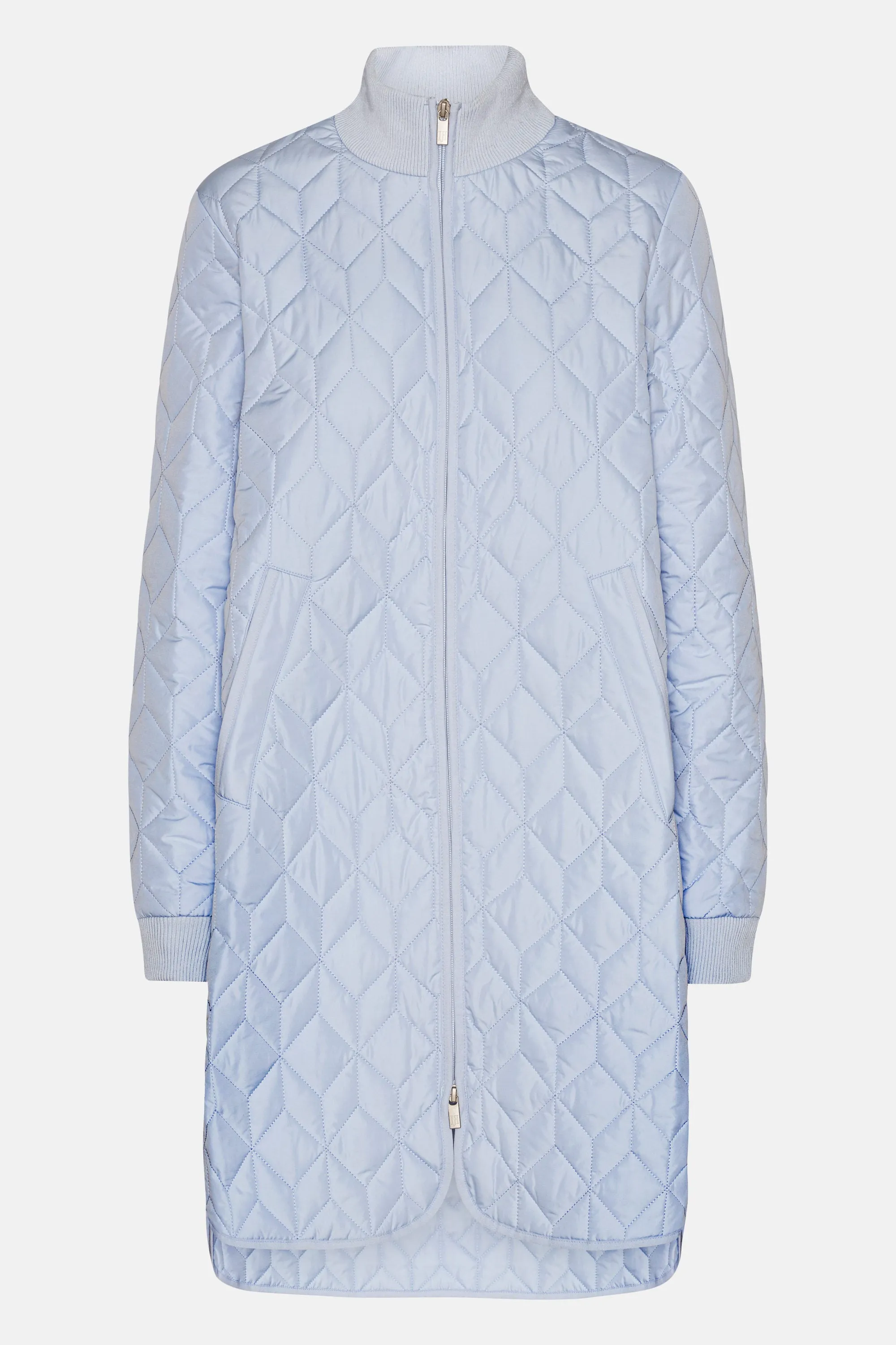 Long Padded Quilt Jacket - Heather sold by Ilse Jacobsen product image thumbnail 5