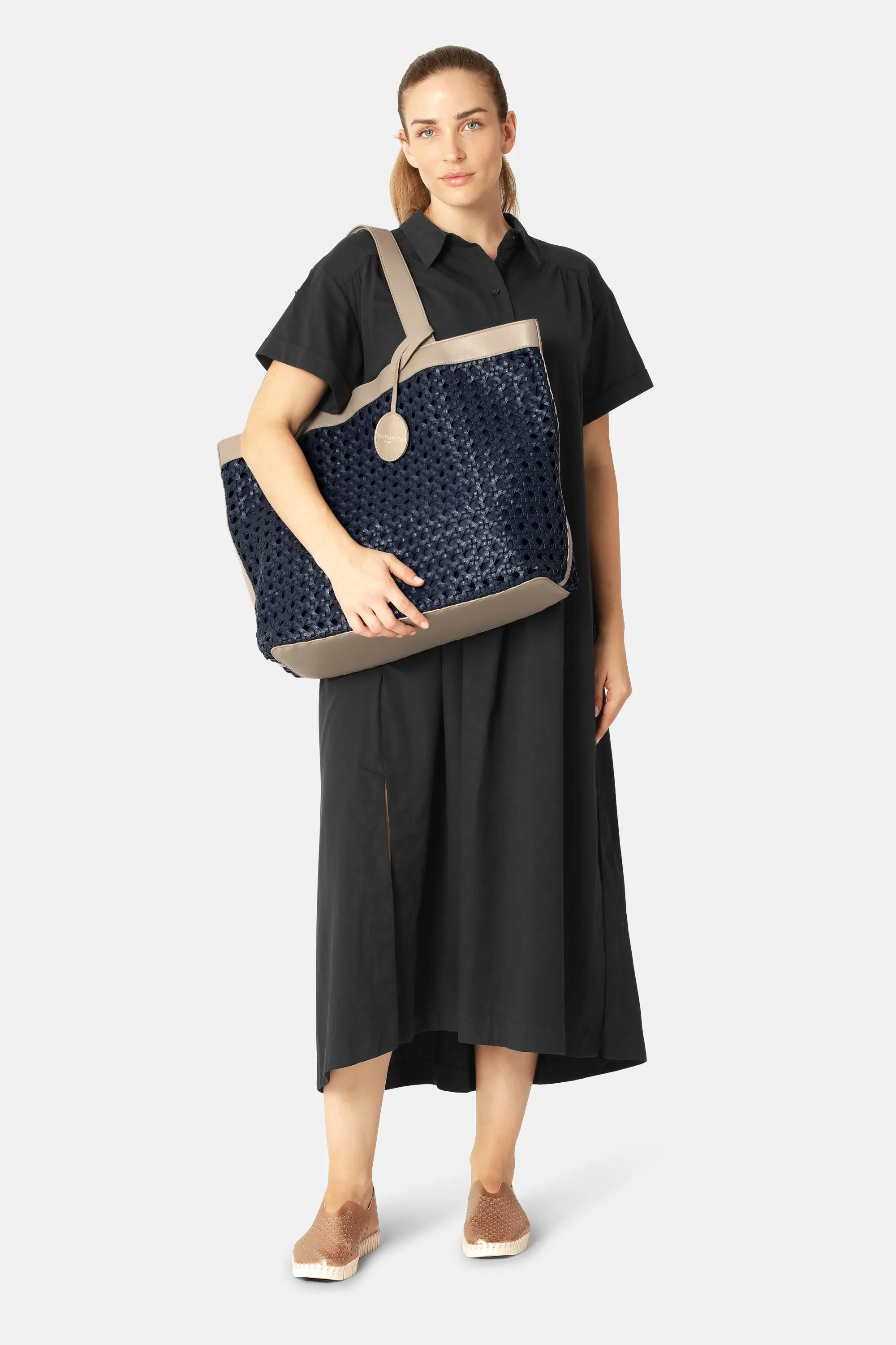 Large Beach Bag - Dark Indigo Sand Pile sold by Ilse Jacobsen product image thumbnail 5