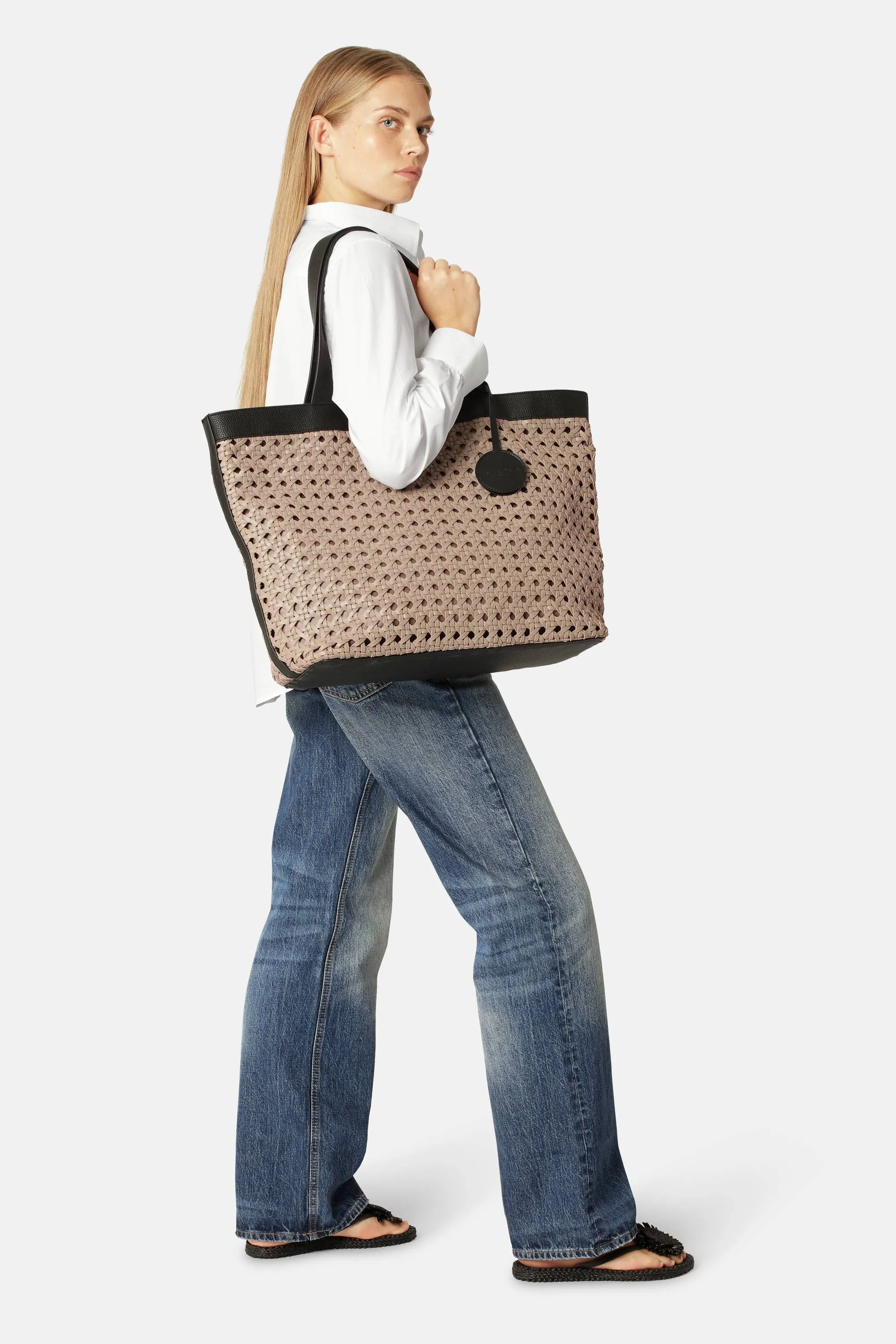 Large Beach Bag - Sand Pile Black sold by Ilse Jacobsen product image thumbnail 5