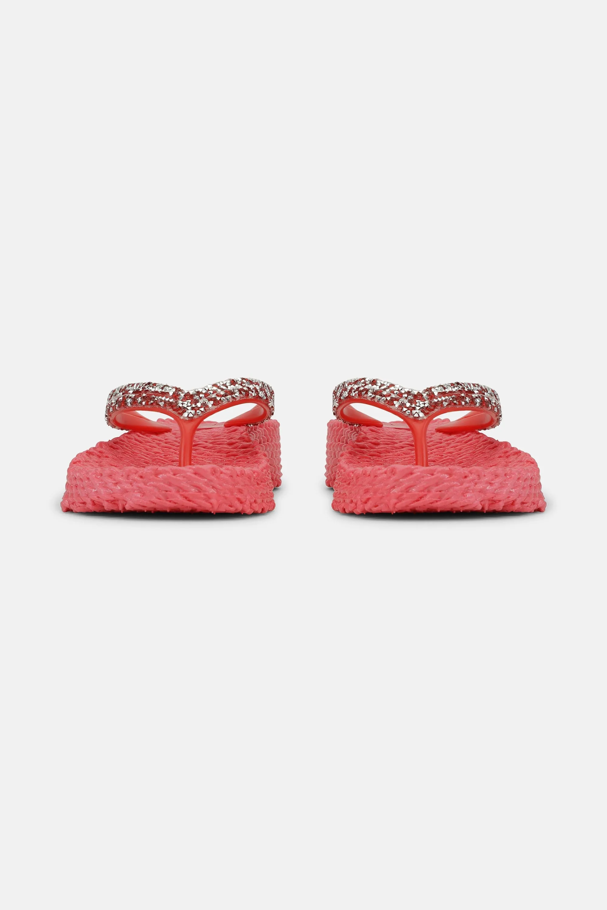 Platform Flip-flops Glitter Stones - Raspberry sold by Ilse Jacobsen product image thumbnail 5