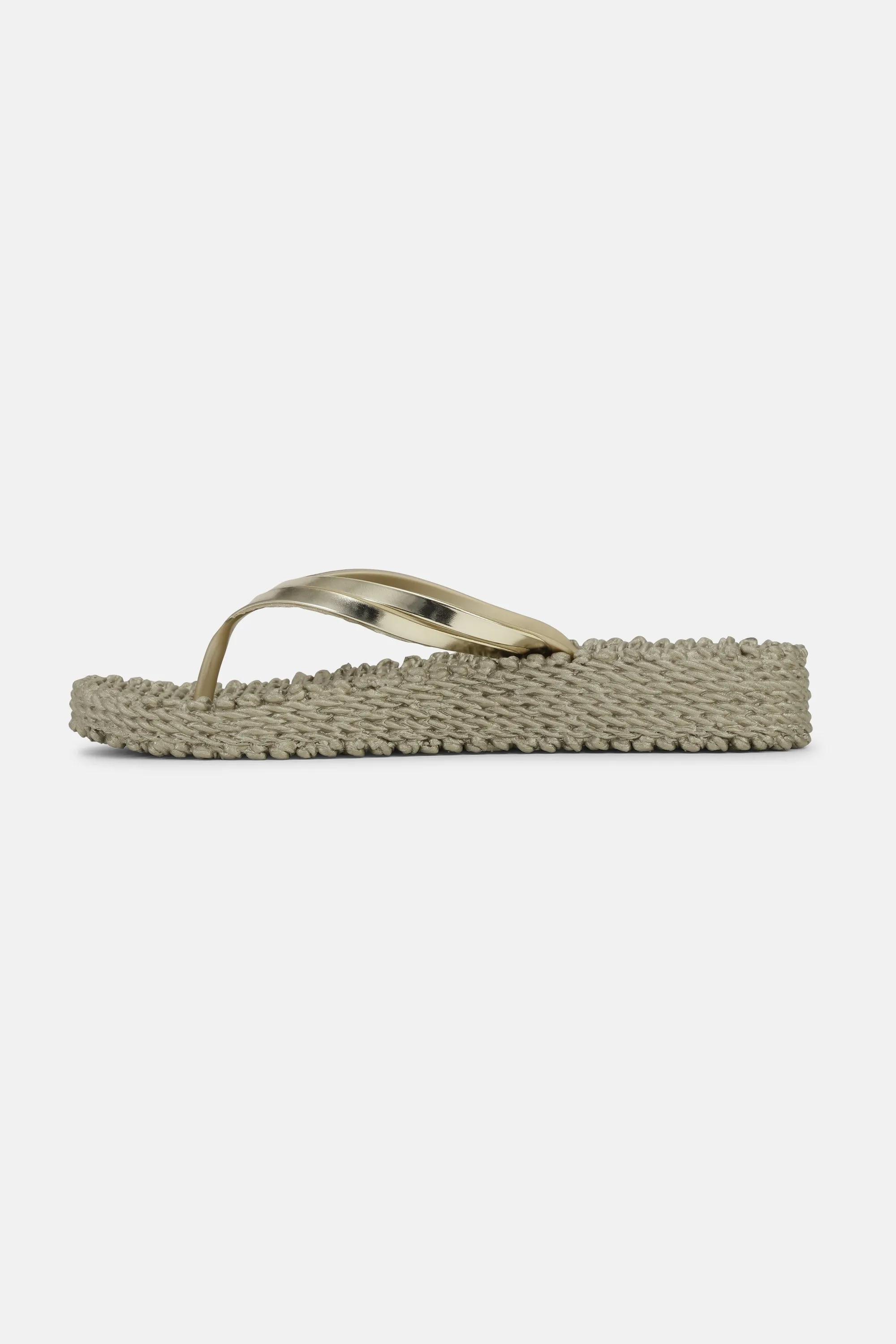 Platform Flip-flops Metallic - Platin sold by Ilse Jacobsen product image thumbnail 3