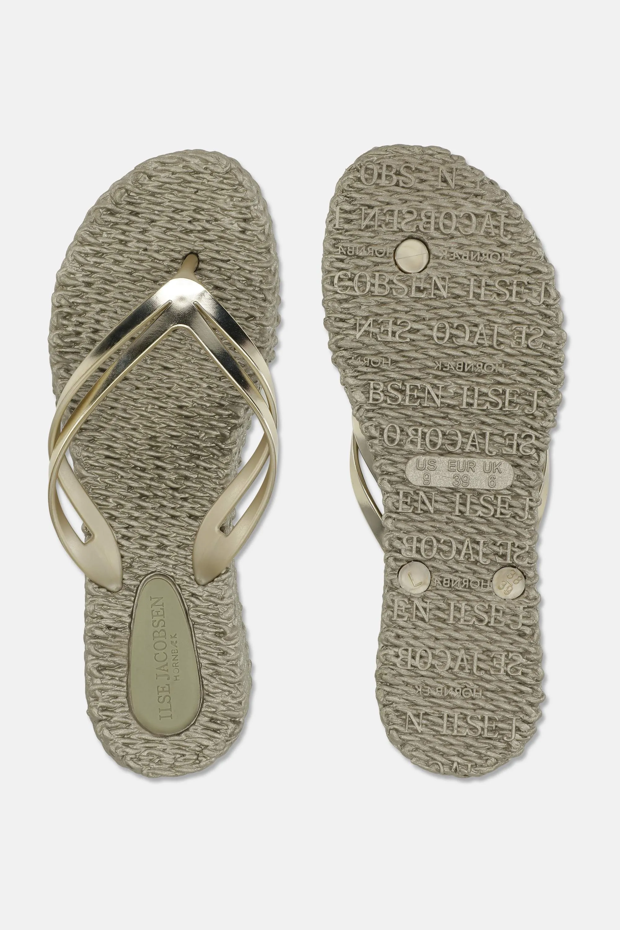 Platform Flip-flops Metallic - Platin sold by Ilse Jacobsen product image thumbnail 4