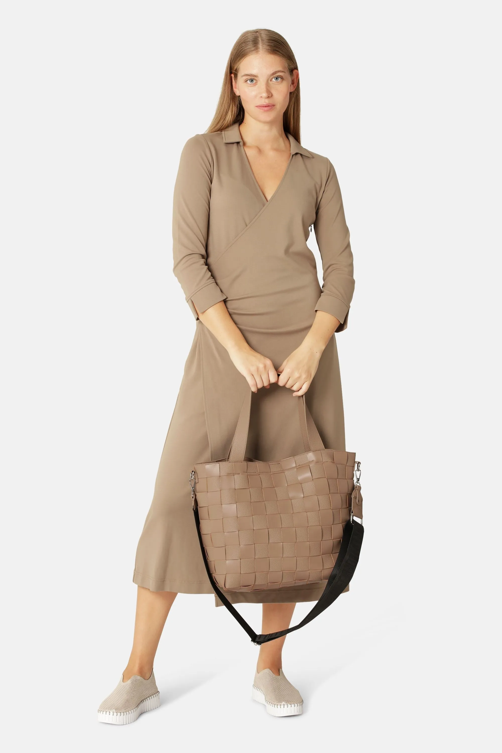 Crossbody Shopper Bag - Greige sold by Ilse Jacobsen product image thumbnail 5