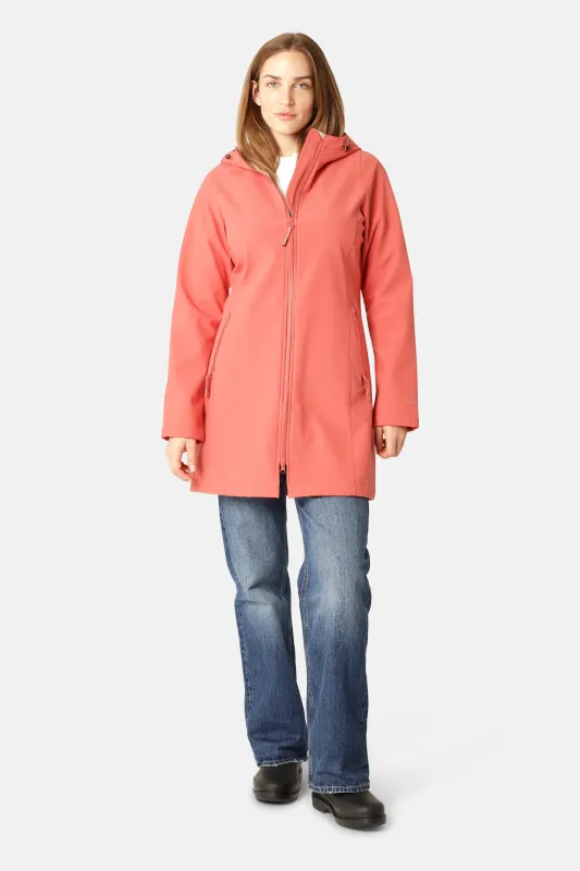 Softshell Raincoat - Spiced Coral sold by Ilse Jacobsen