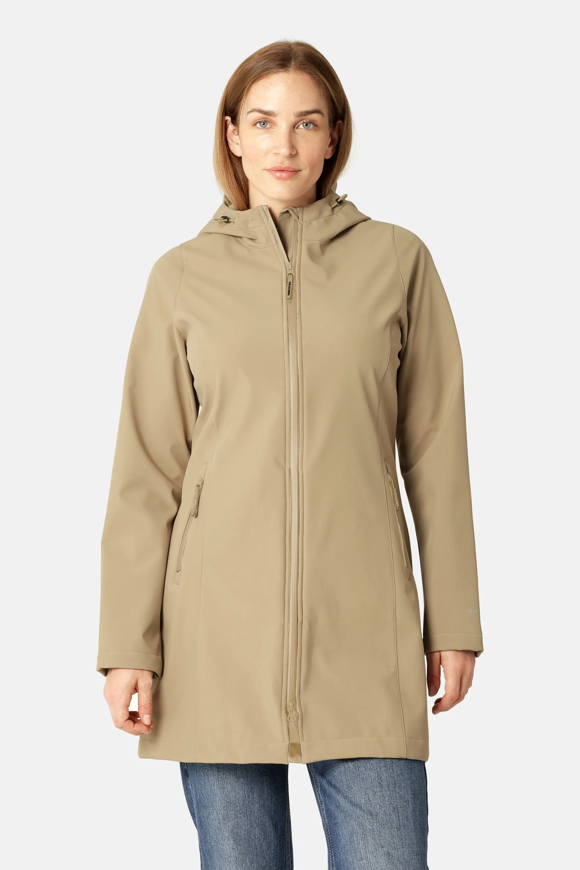 Softshell Raincoat - Greige sold by Ilse Jacobsen product image thumbnail 2