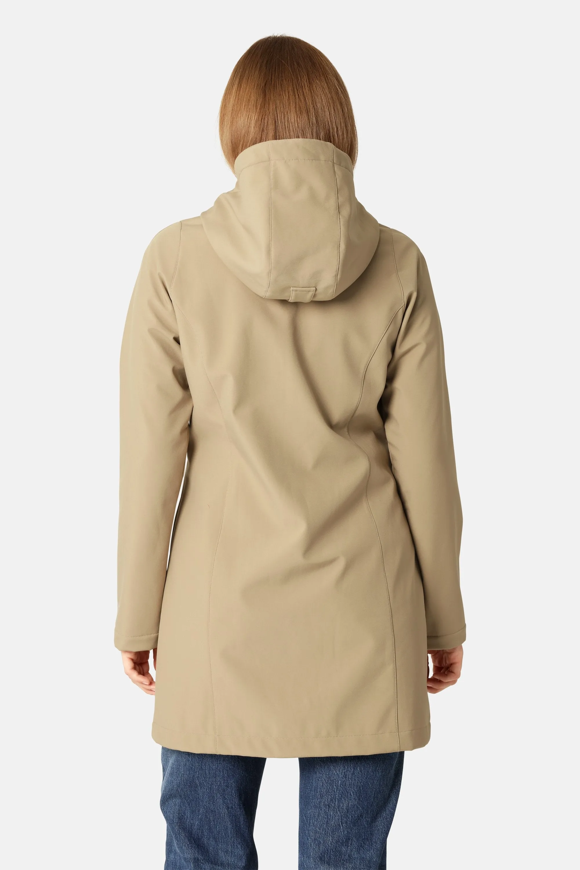 Softshell Raincoat - Greige sold by Ilse Jacobsen product image thumbnail 3