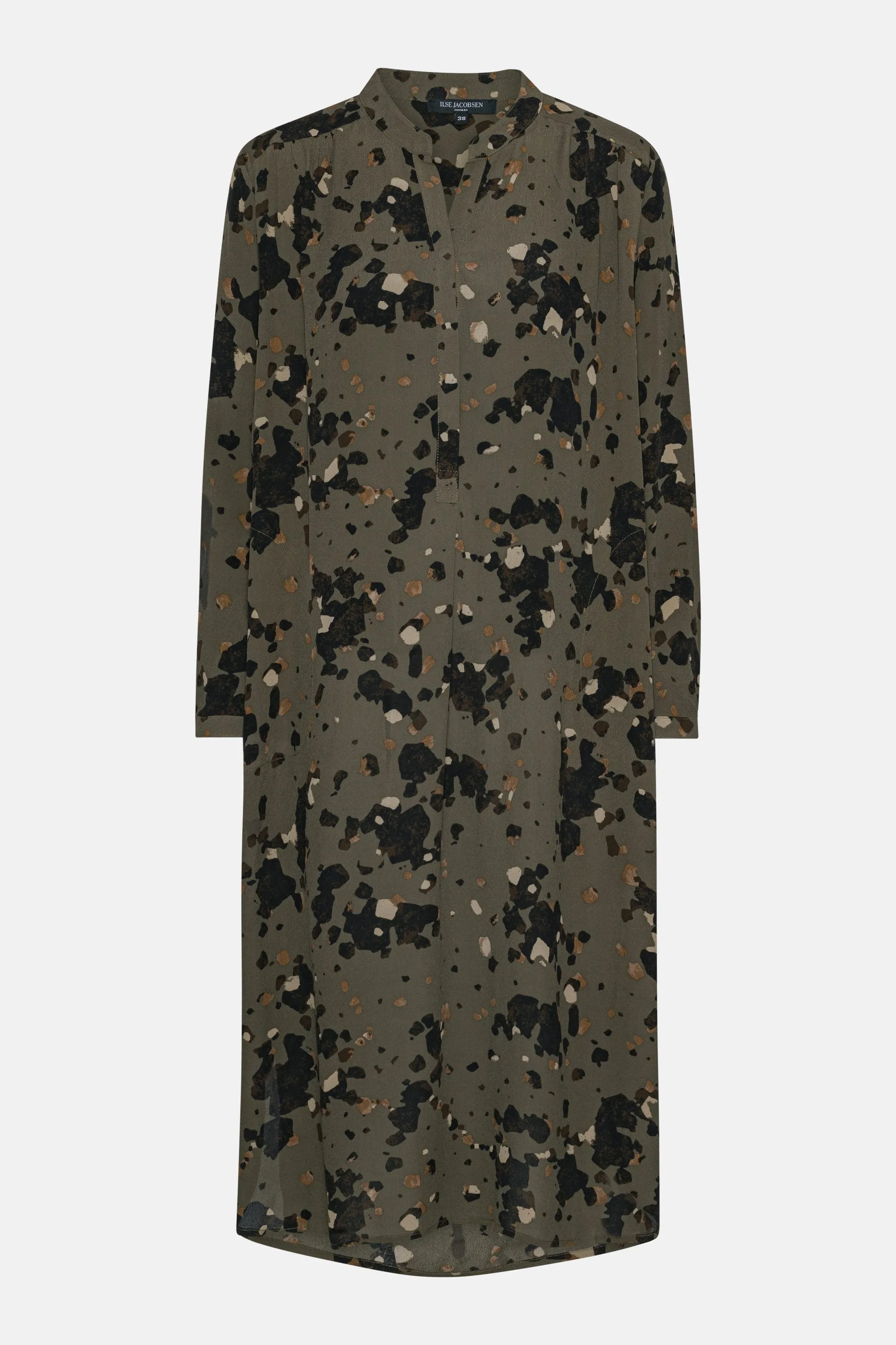 Tunic Dress With Half Placket - Graphic Camo sold by Ilse Jacobsen product image thumbnail 2