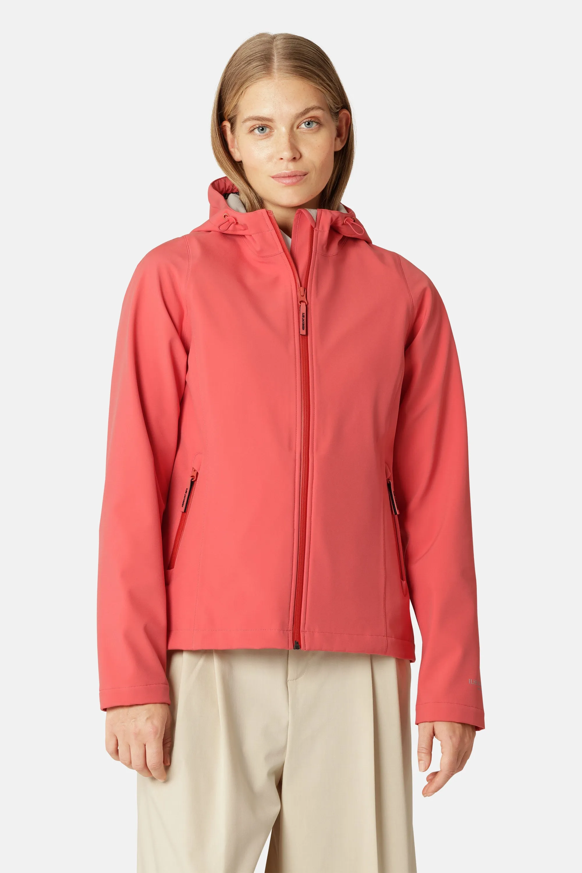 Short Softshell Raincoat - Spiced Coral sold by Ilse Jacobsen product image thumbnail 2
