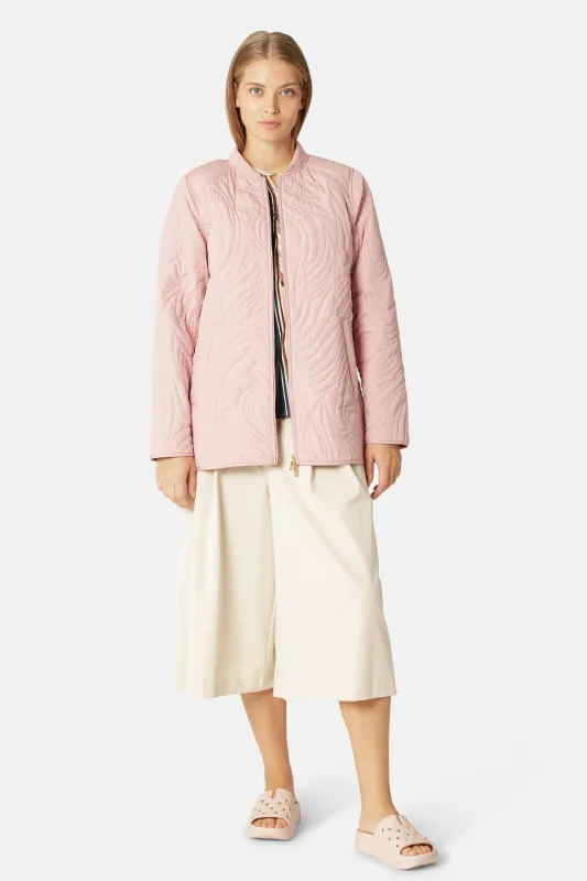 Short Quilt Jacket - Peachskin sold by Ilse Jacobsen