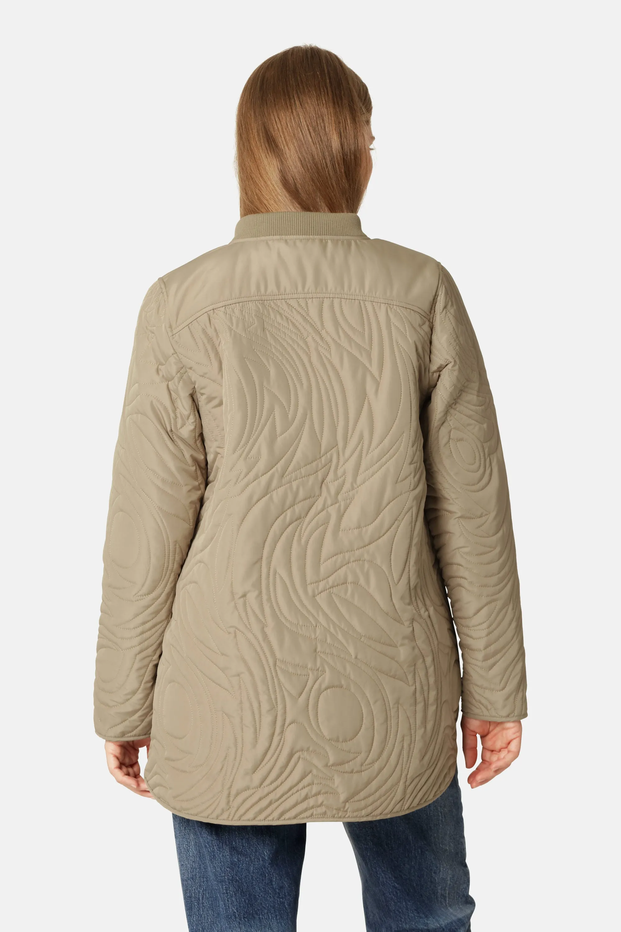 Short Quilt Jacket - Greige sold by Ilse Jacobsen product image thumbnail 3