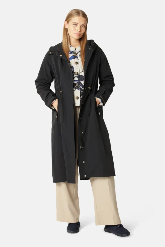 Technical Long Raincoat - Dark Indigo sold by Ilse Jacobsen