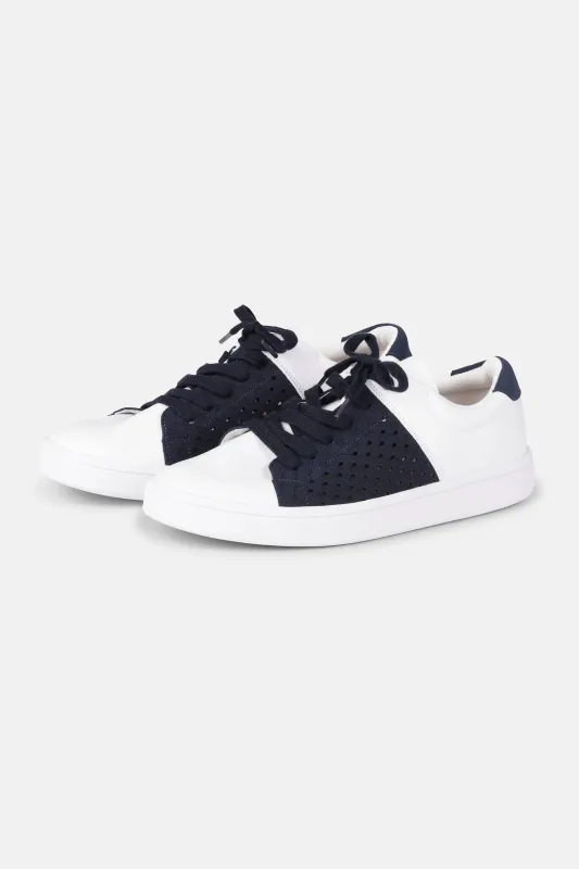 City Sneaker - White Dark Indigo sold by Ilse Jacobsen