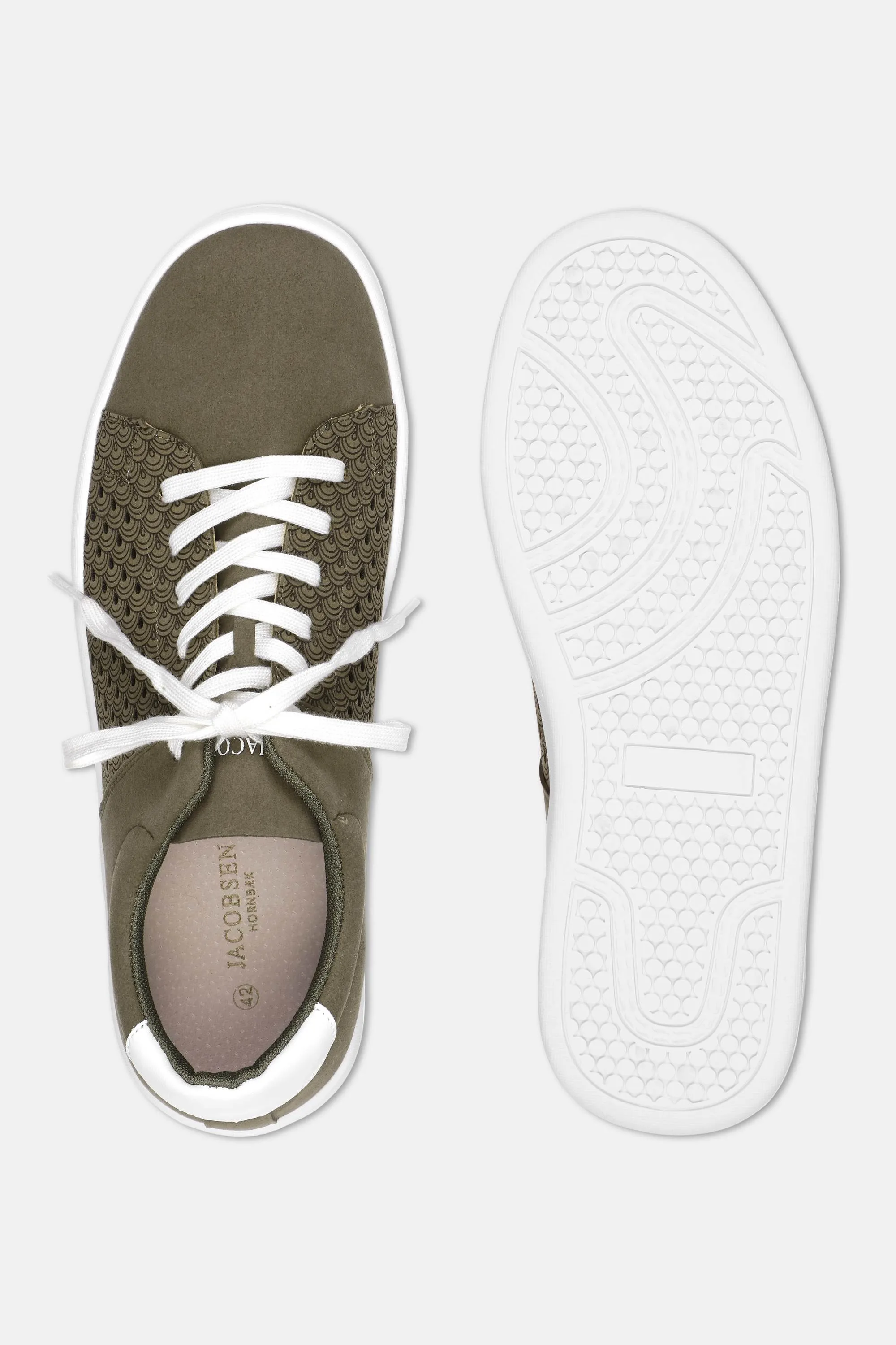 City Sneaker Men - Deep Olive White sold by Ilse Jacobsen product image thumbnail 4