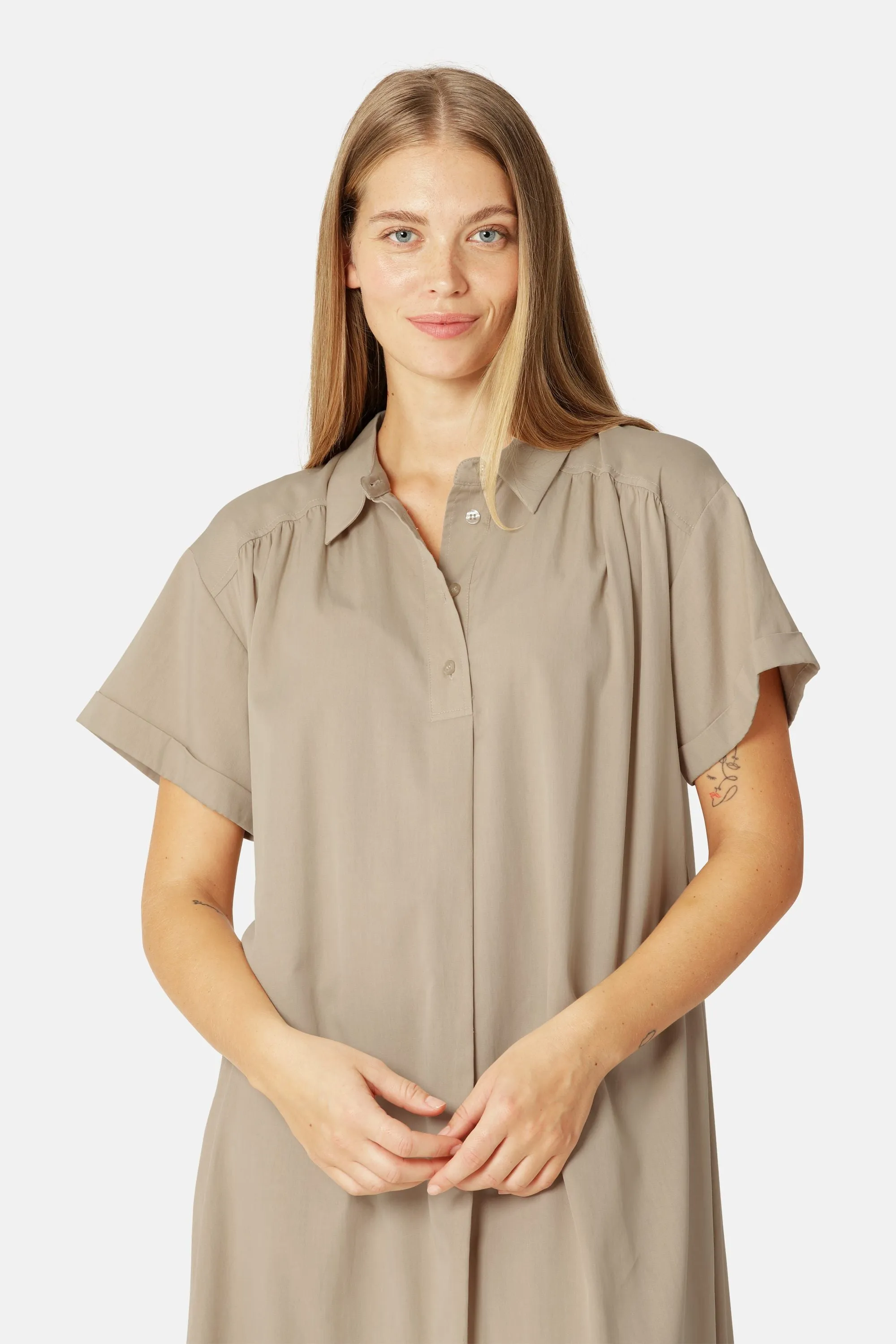 Long Dress A-line - White Pepper sold by Ilse Jacobsen product image thumbnail 4