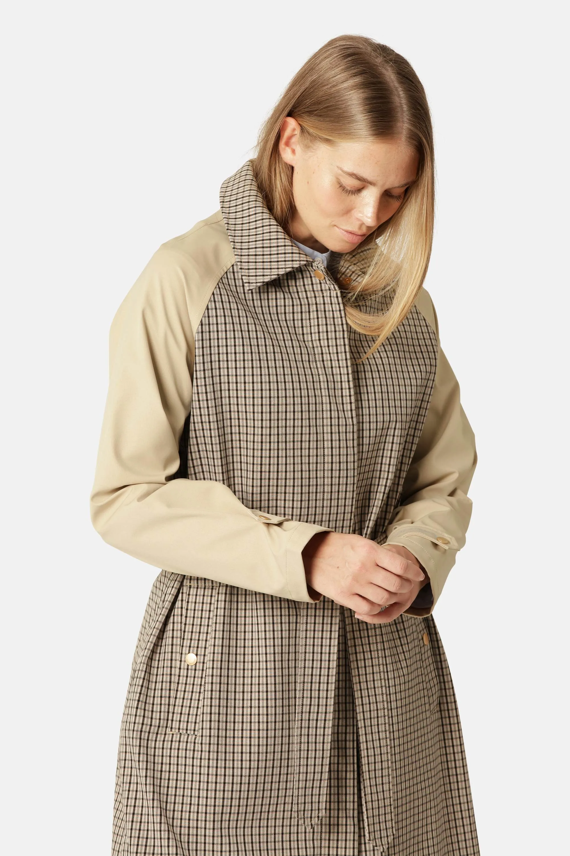 Trench Raincoat - White Pepper sold by Ilse Jacobsen product image thumbnail 5