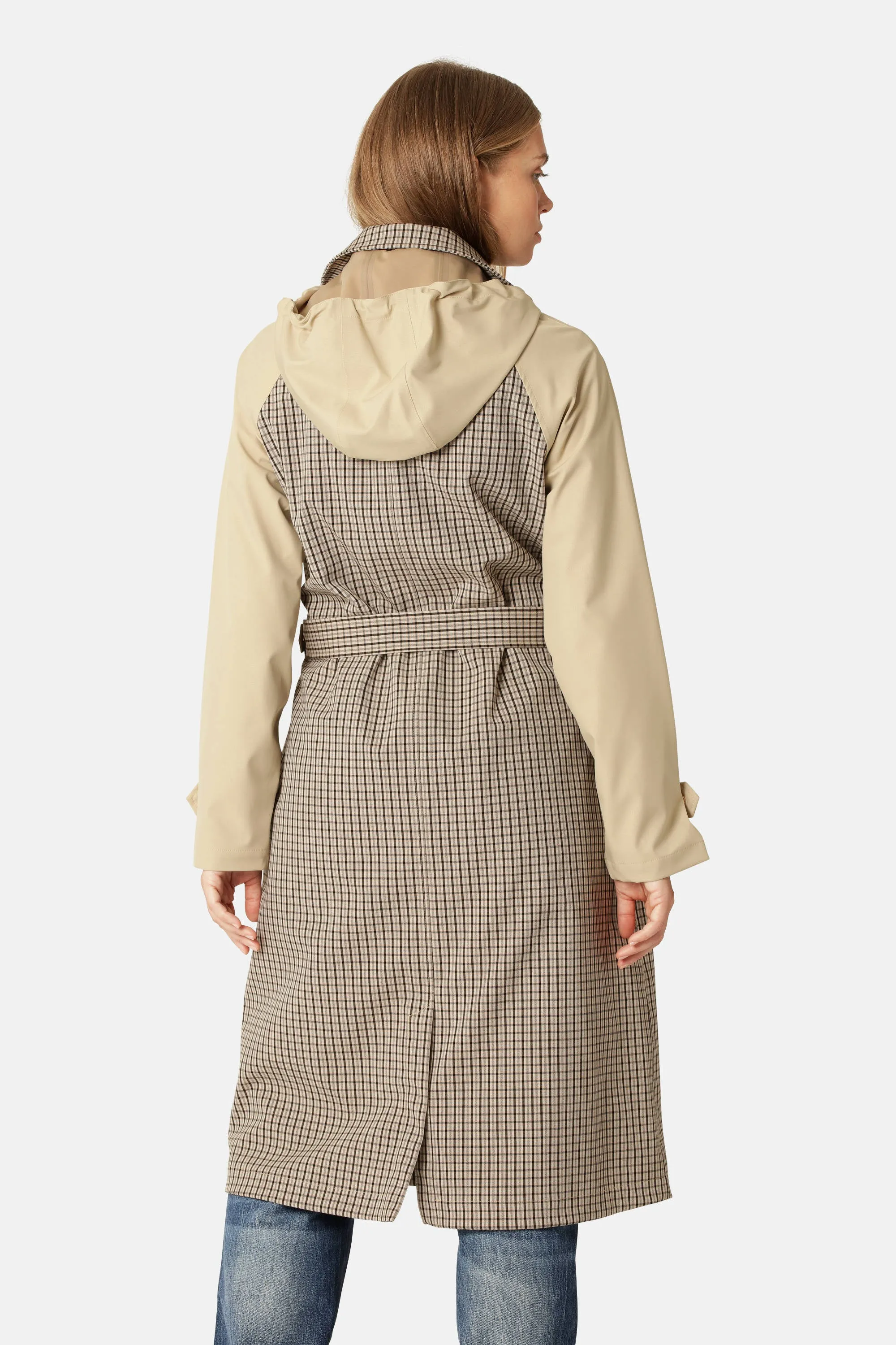 Trench Raincoat - White Pepper sold by Ilse Jacobsen product image thumbnail 3