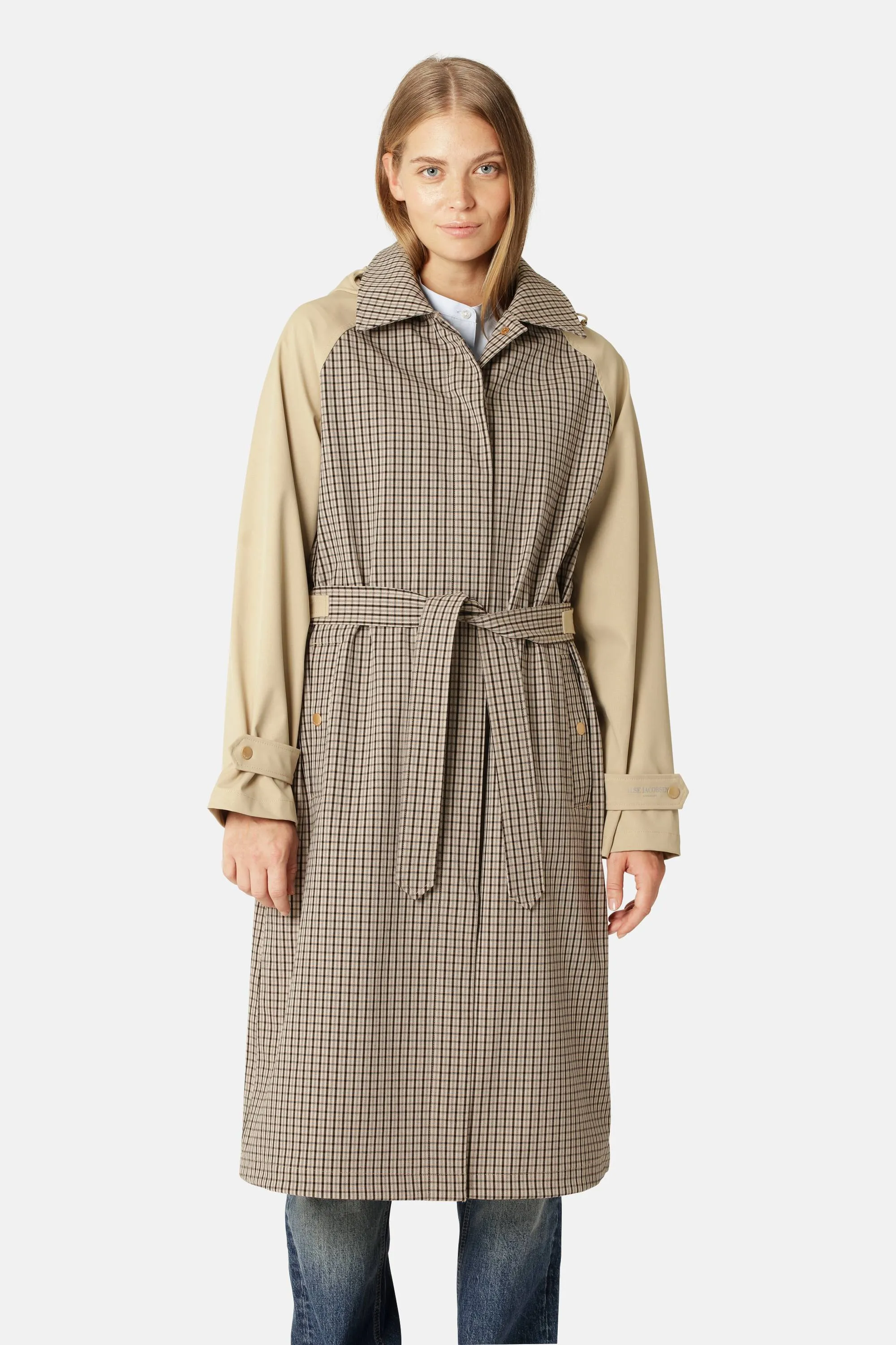 Trench Raincoat - White Pepper sold by Ilse Jacobsen product image thumbnail 2