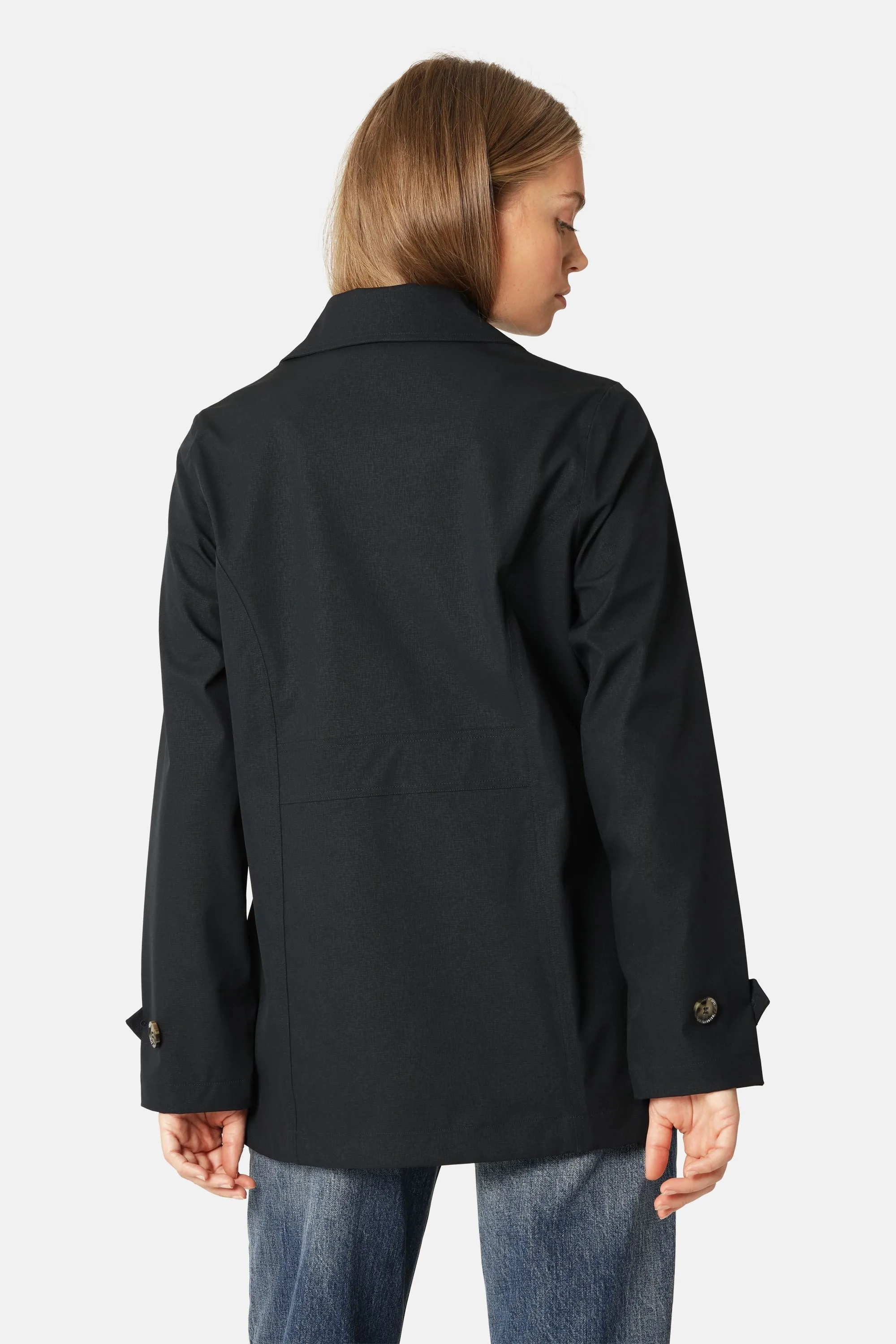 Rain Peacoat - Dark Indigo sold by Ilse Jacobsen product image thumbnail 3