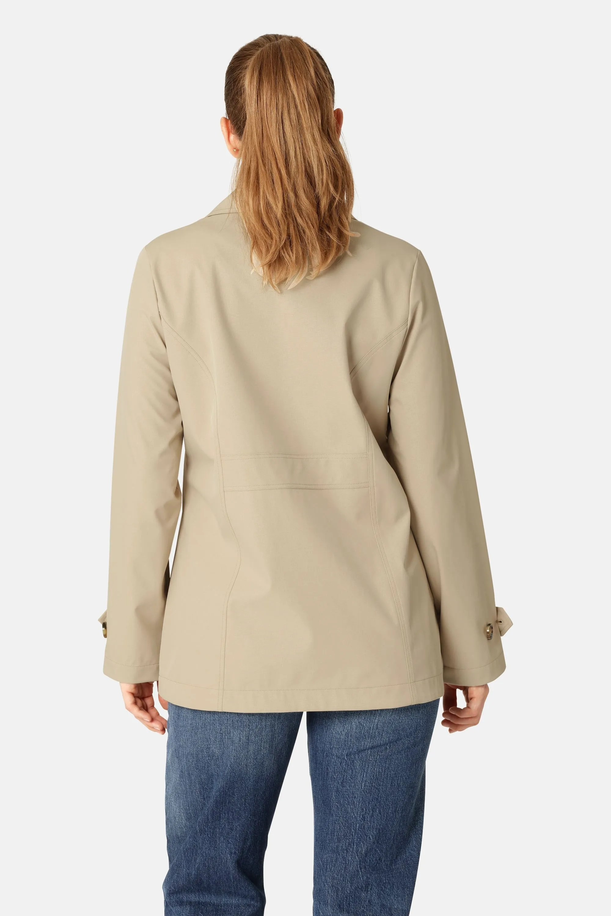 Rain Peacoat - White Pepper sold by Ilse Jacobsen product image thumbnail 4