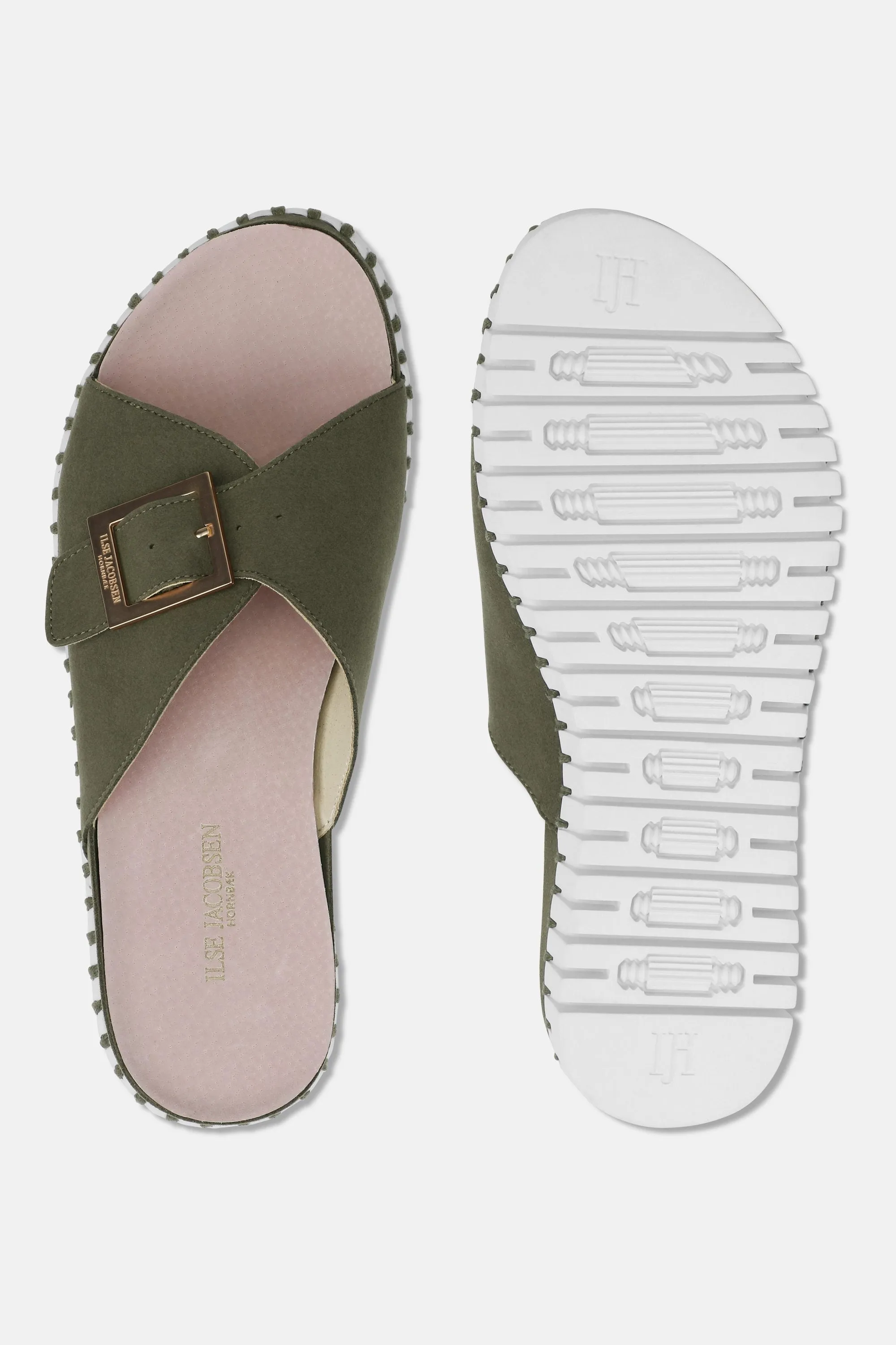 Sandals Buckle - Deep Olive White sold by Ilse Jacobsen product image thumbnail 4