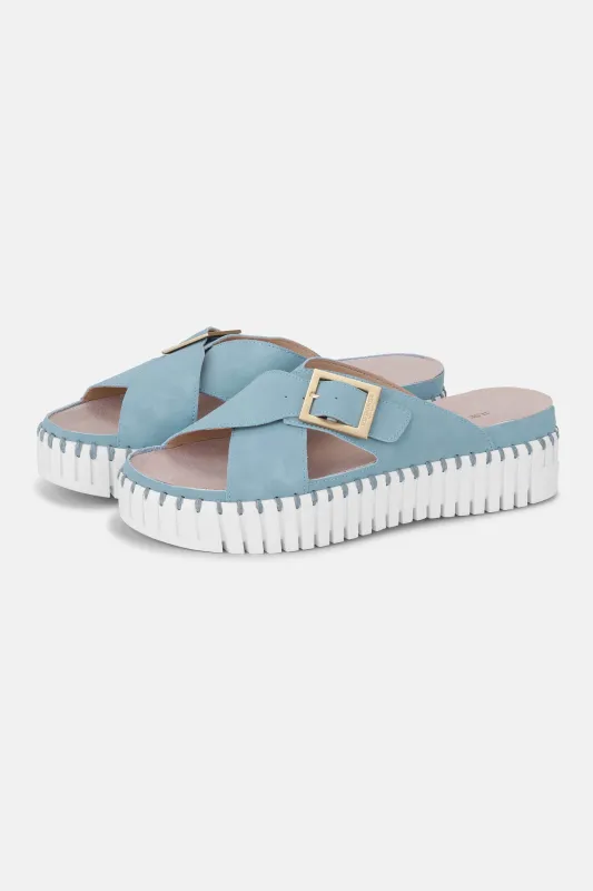 Sandals Crossover - Cloud Blue White sold by Ilse Jacobsen
