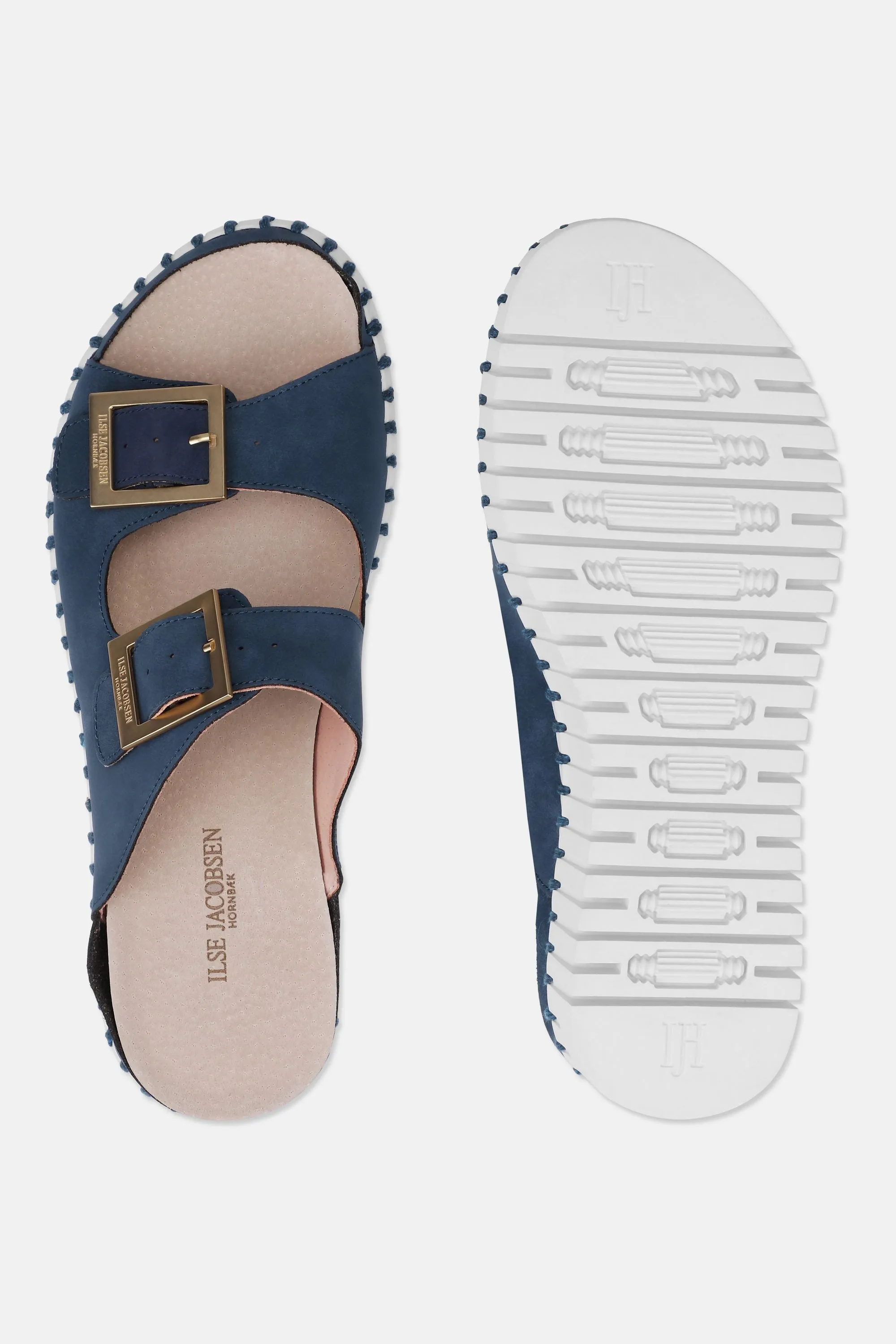 Platform Sandals Buckle - Blue Greyness White sold by Ilse Jacobsen product image thumbnail 4