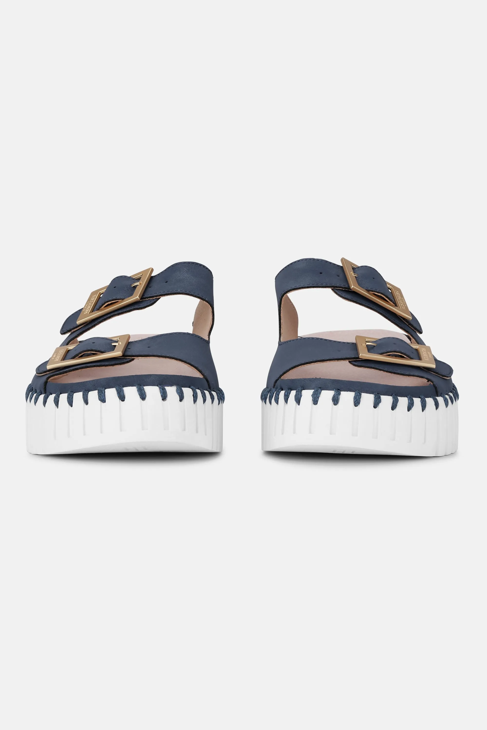 Platform Sandals Buckle - Blue Greyness White sold by Ilse Jacobsen product image thumbnail 5