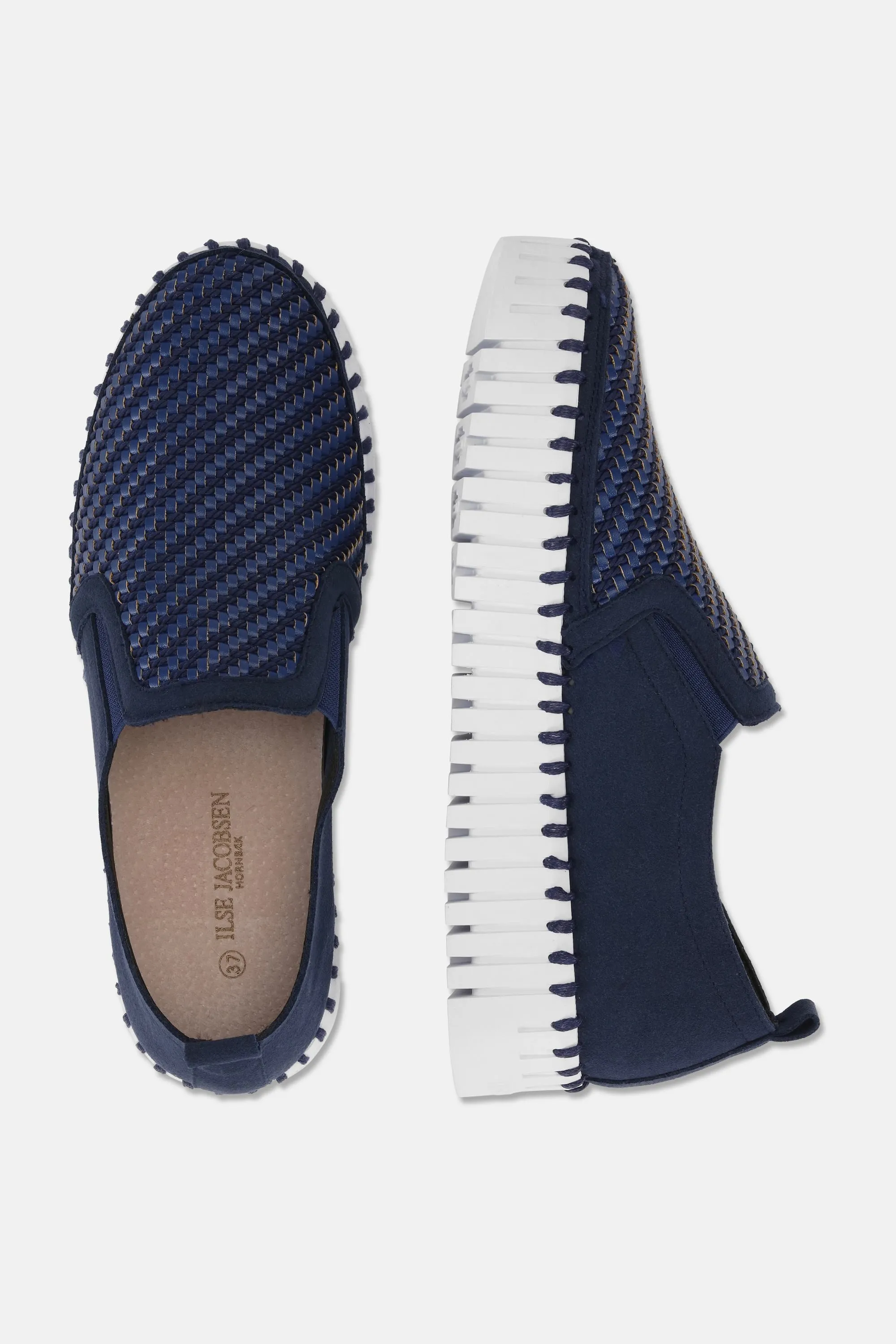 Platform Tulip Flats - Dark Indigo White sold by Ilse Jacobsen product image thumbnail 5