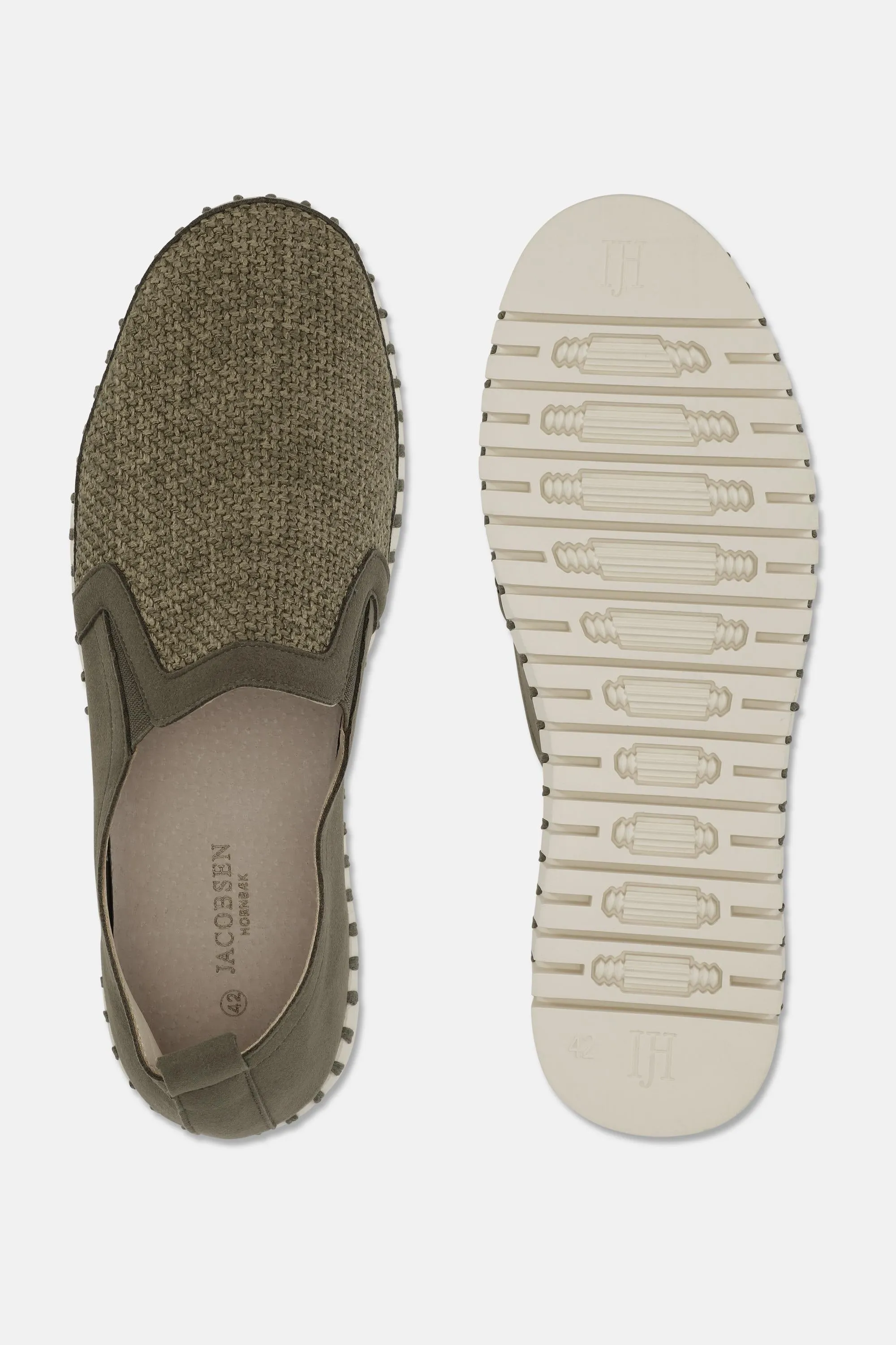 Men’s Comfort Shoes - Deep Olive Pearled Ivory sold by Ilse Jacobsen product image thumbnail 4