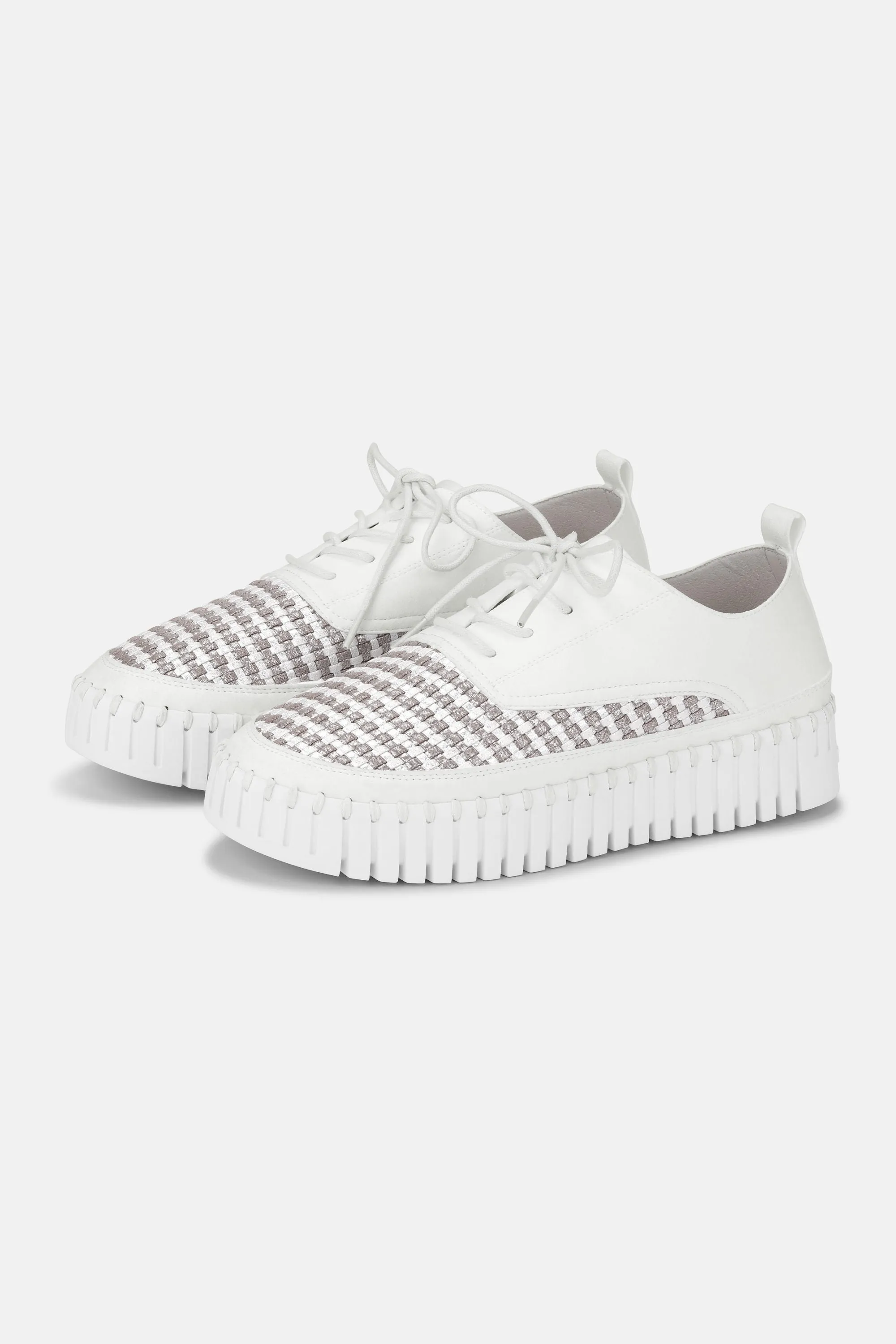 Tulip Flats With Laces - White White sold by Ilse Jacobsen