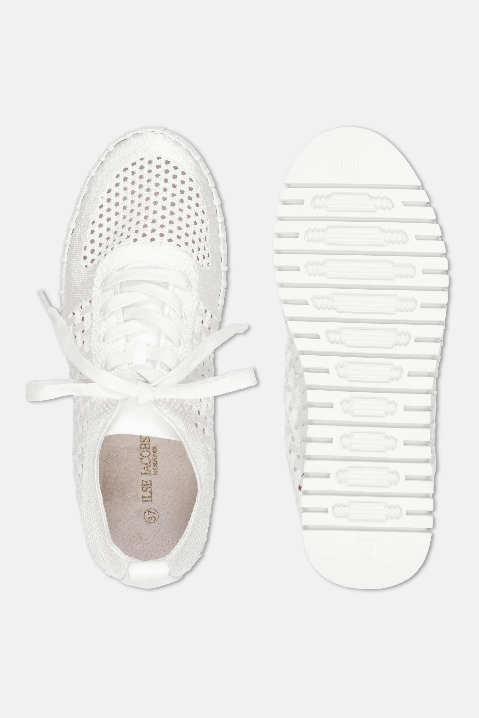 Tulip Flats With Laces - White White sold by Ilse Jacobsen product image thumbnail 4