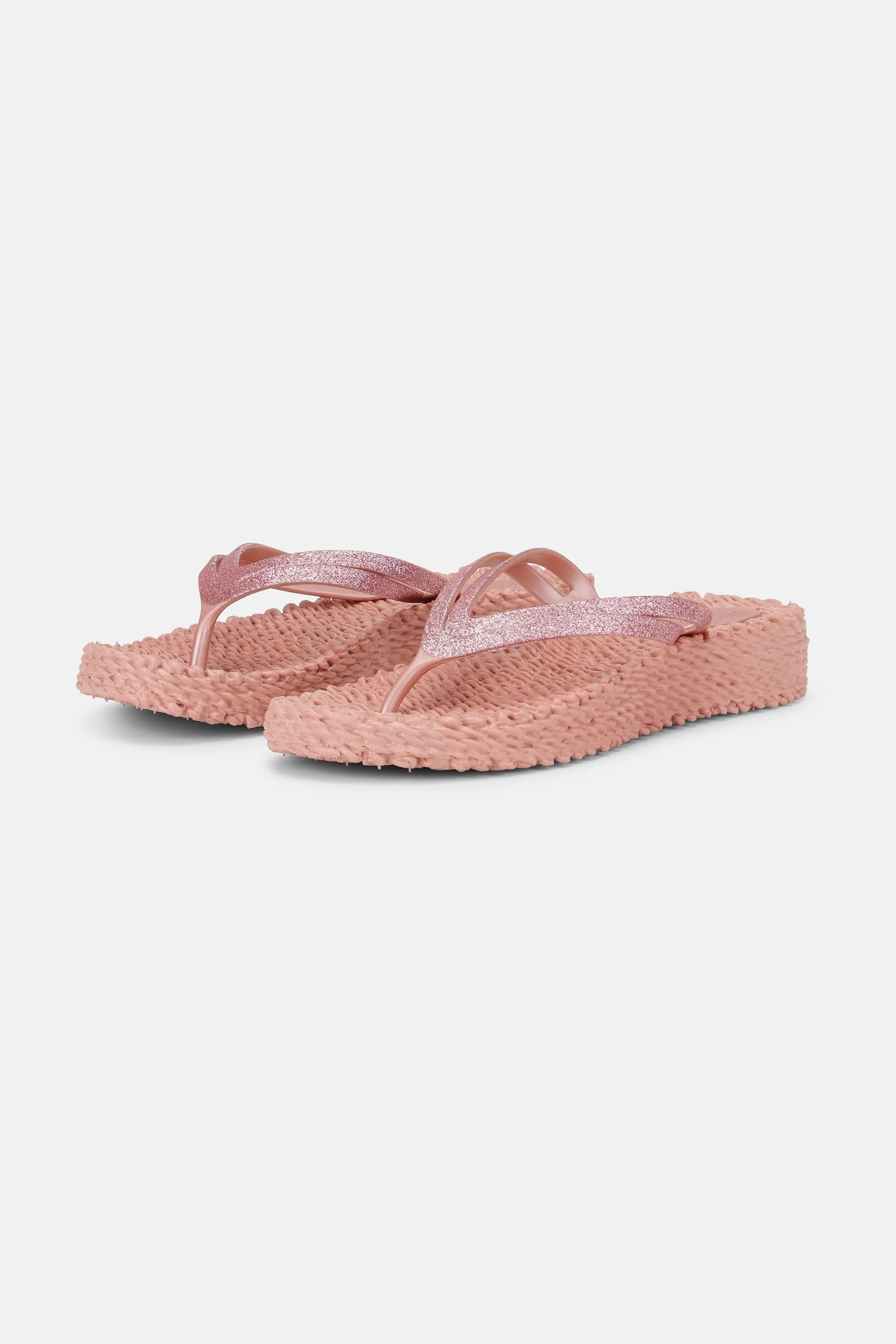 Platform Flip-flops Glitter - Misty Rose sold by Ilse Jacobsen