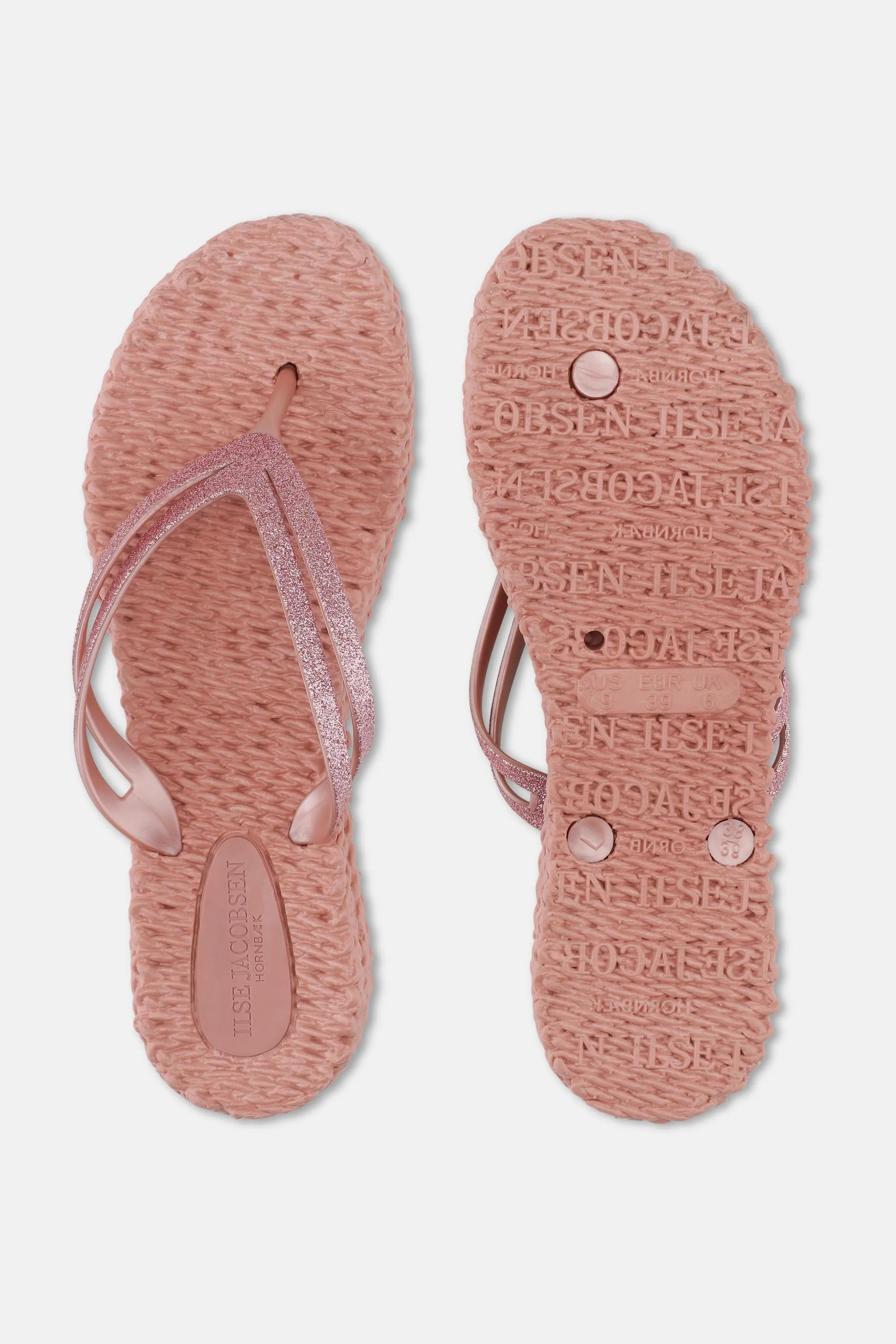 Platform Flip-flops Glitter - Misty Rose sold by Ilse Jacobsen product image thumbnail 4