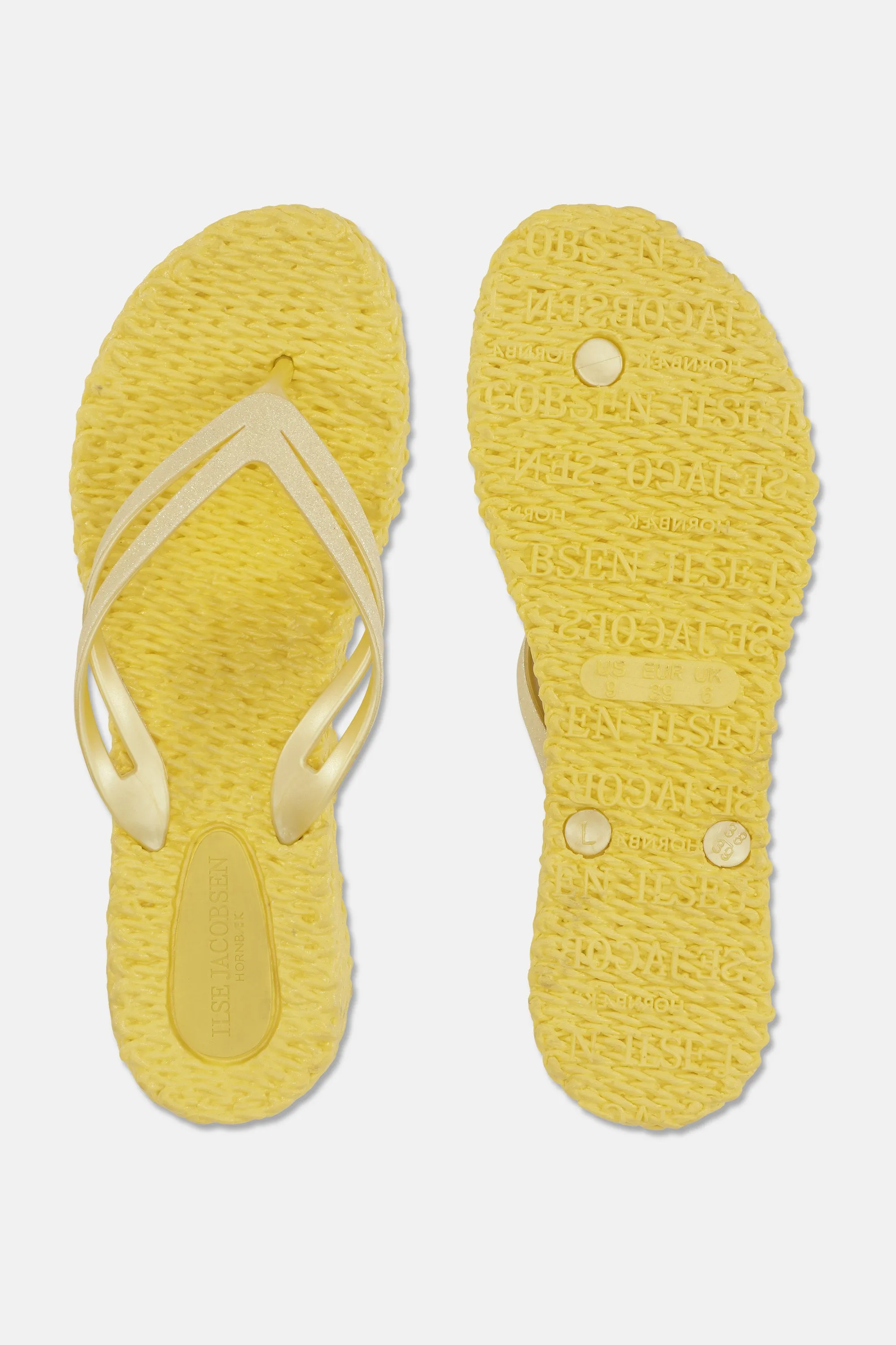 Platform Flip-flops Glitter - Pale Banana sold by Ilse Jacobsen product image thumbnail 4