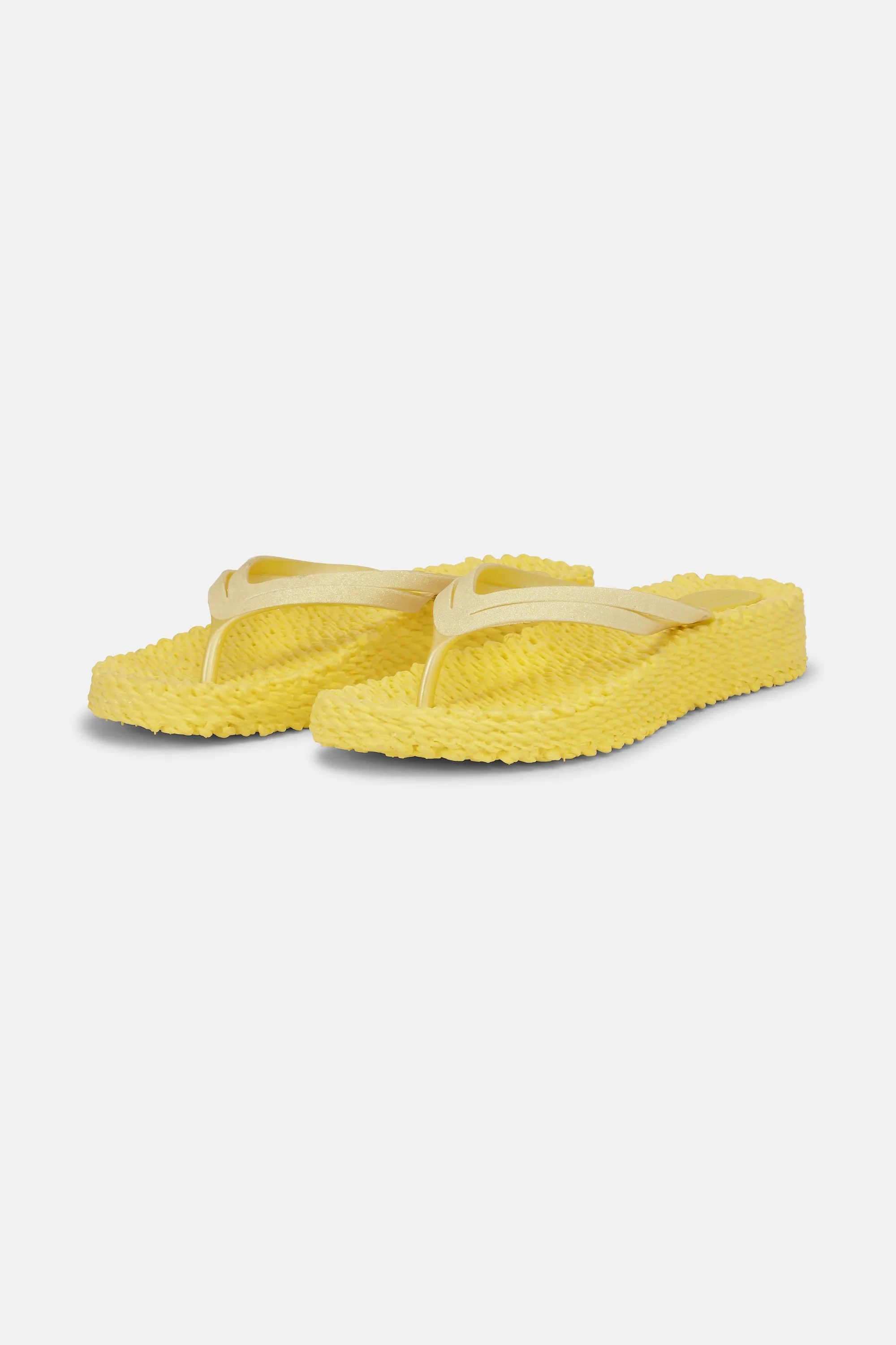 Platform Flip-flops Glitter - Pale Banana sold by Ilse Jacobsen