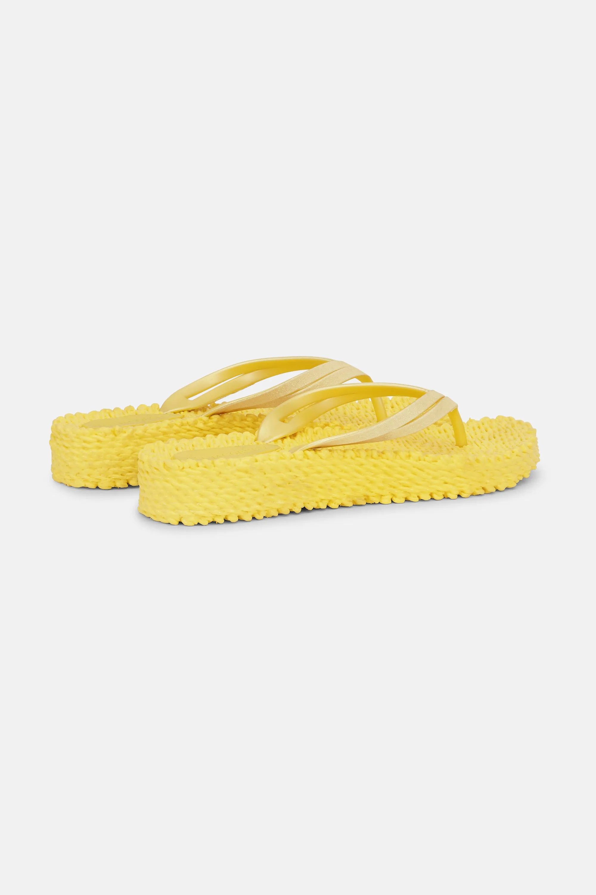 Platform Flip-flops Glitter - Pale Banana sold by Ilse Jacobsen product image thumbnail 2