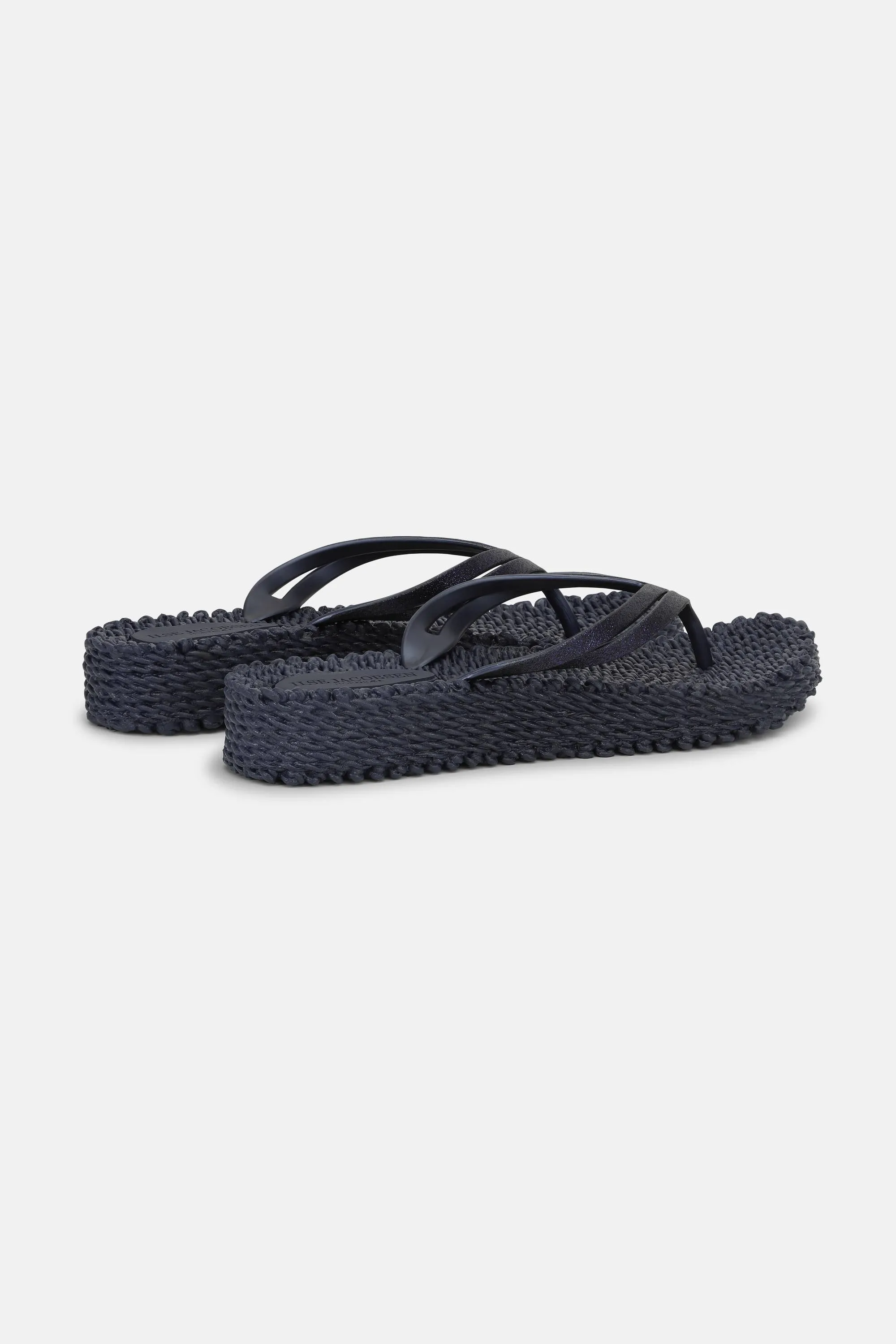Platform Flip-flops Glitter - Indigo sold by Ilse Jacobsen product image thumbnail 2