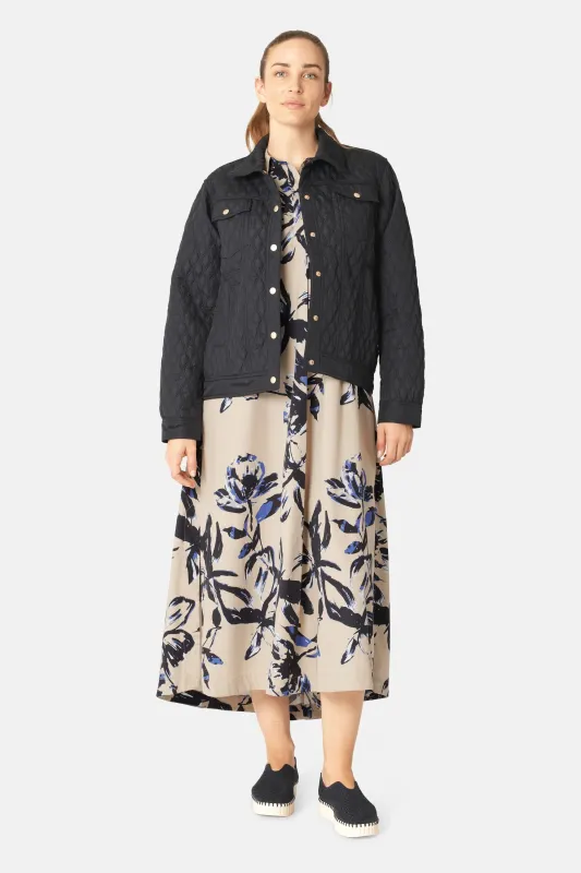 Quilt Jacket - Dark Indigo sold by Ilse Jacobsen