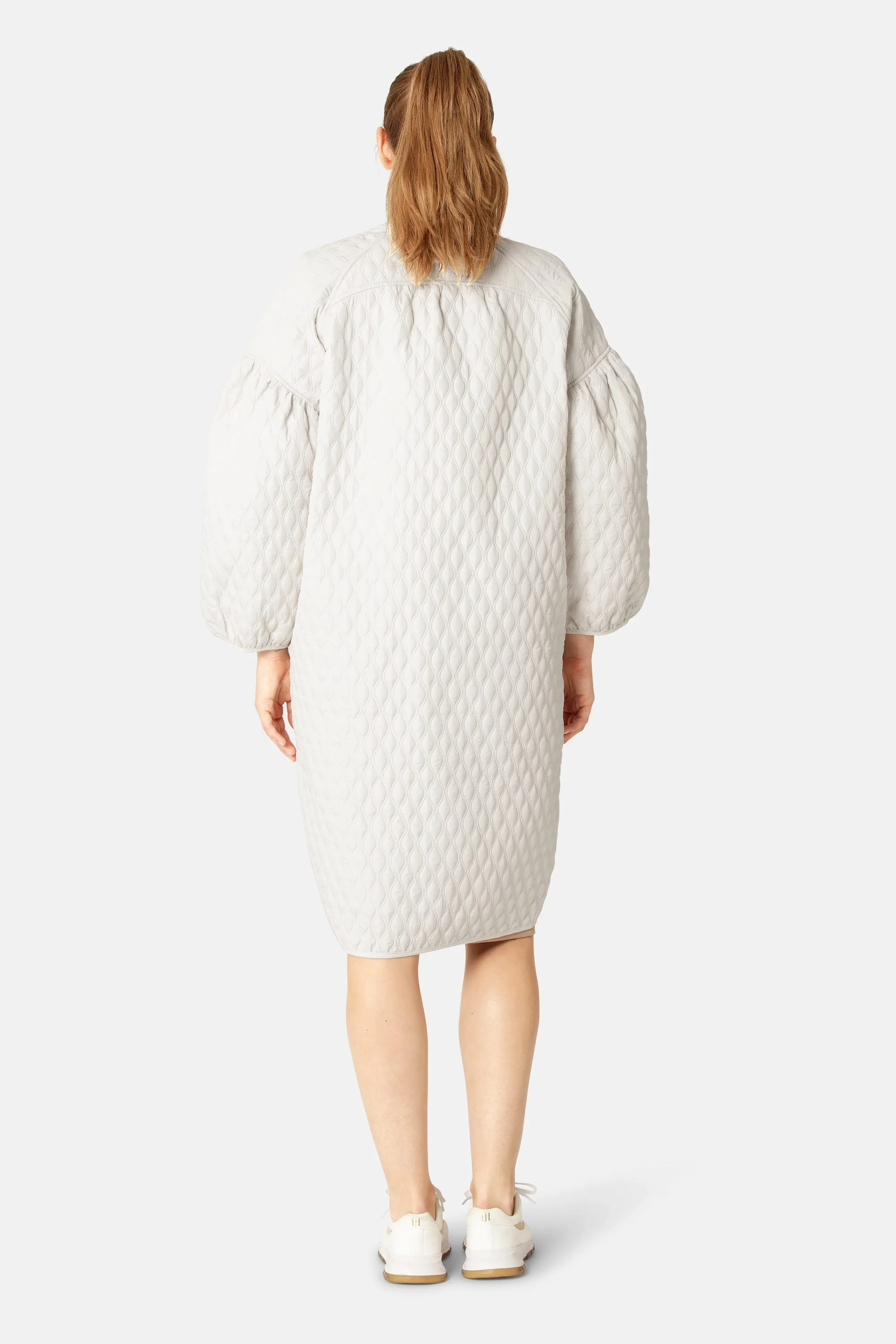 Long Quilt Jacket - Milk Creme sold by Ilse Jacobsen product image thumbnail 2