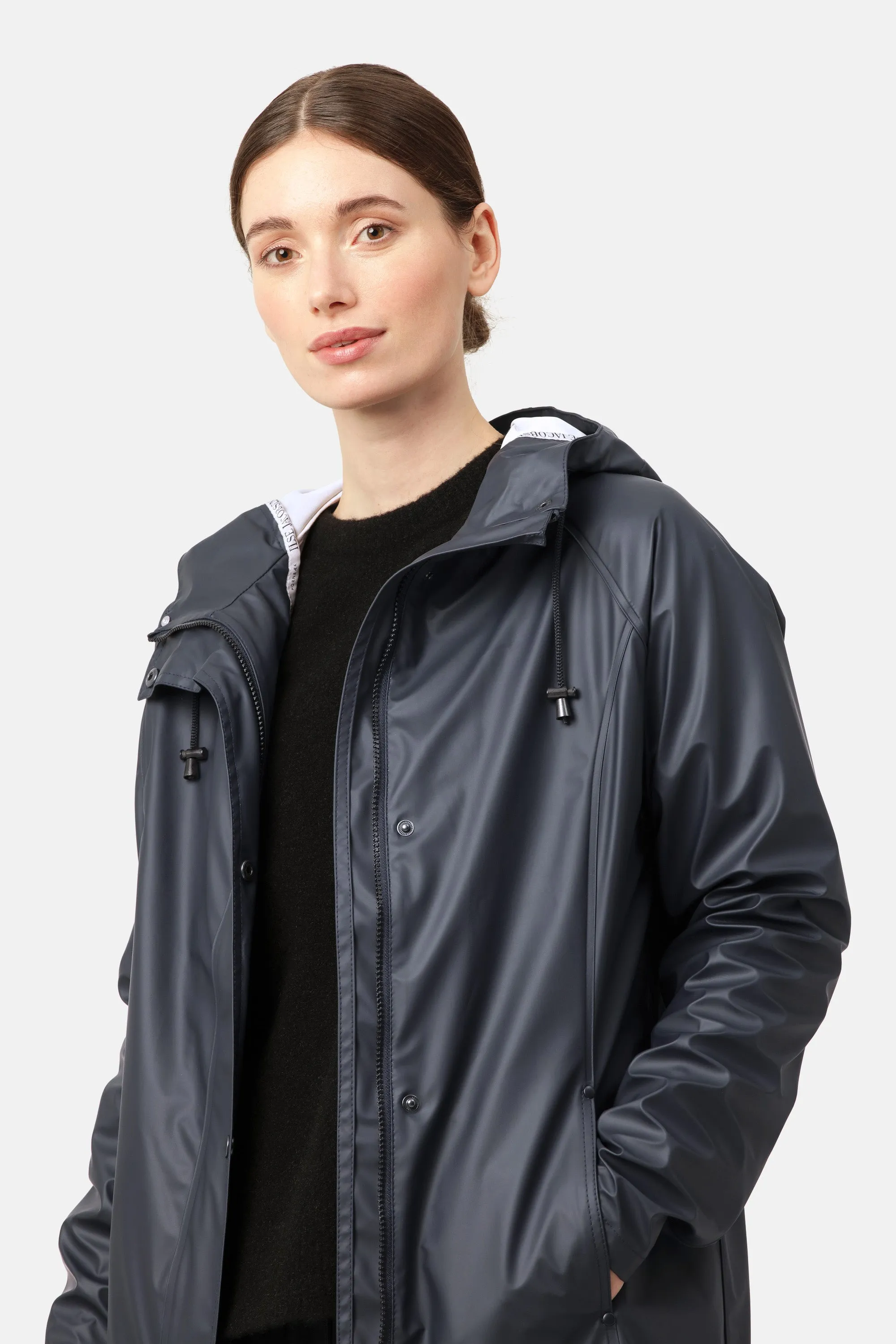 Raincoat - Dark Indigo sold by Ilse Jacobsen product image thumbnail 3