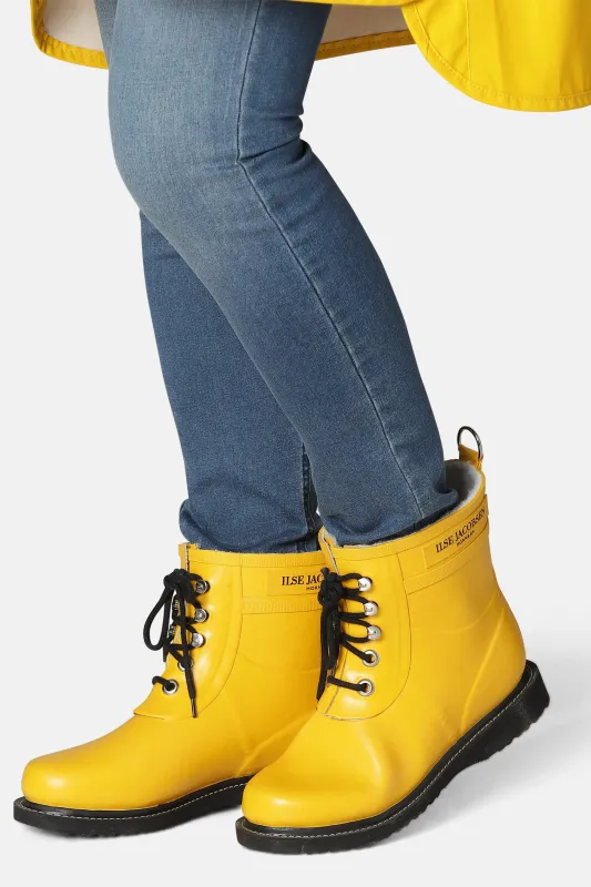 Short Rubber Boots - Cyber Yellow sold by Ilse Jacobsen