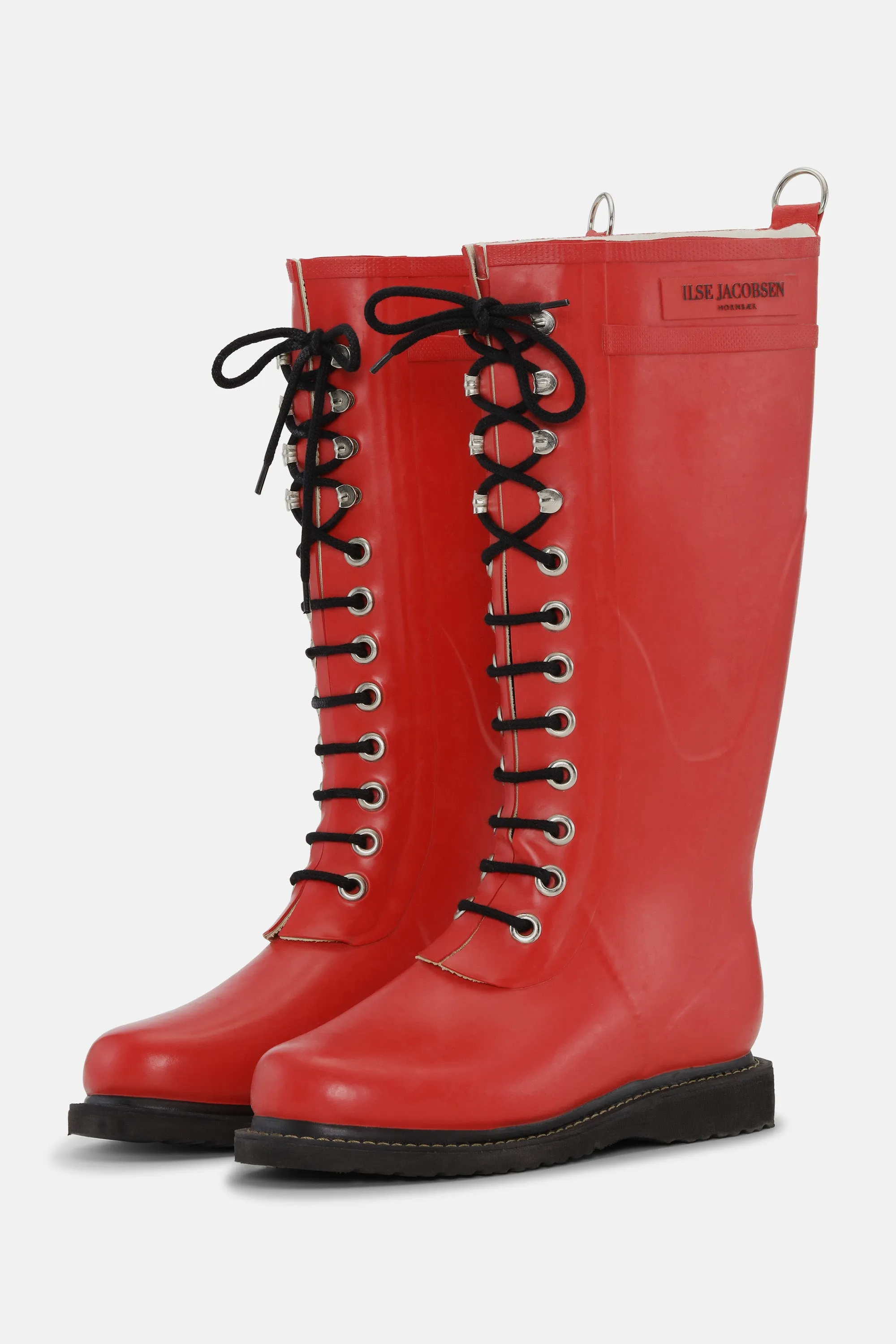 Long Rubber Boots - Deep Red sold by Ilse Jacobsen