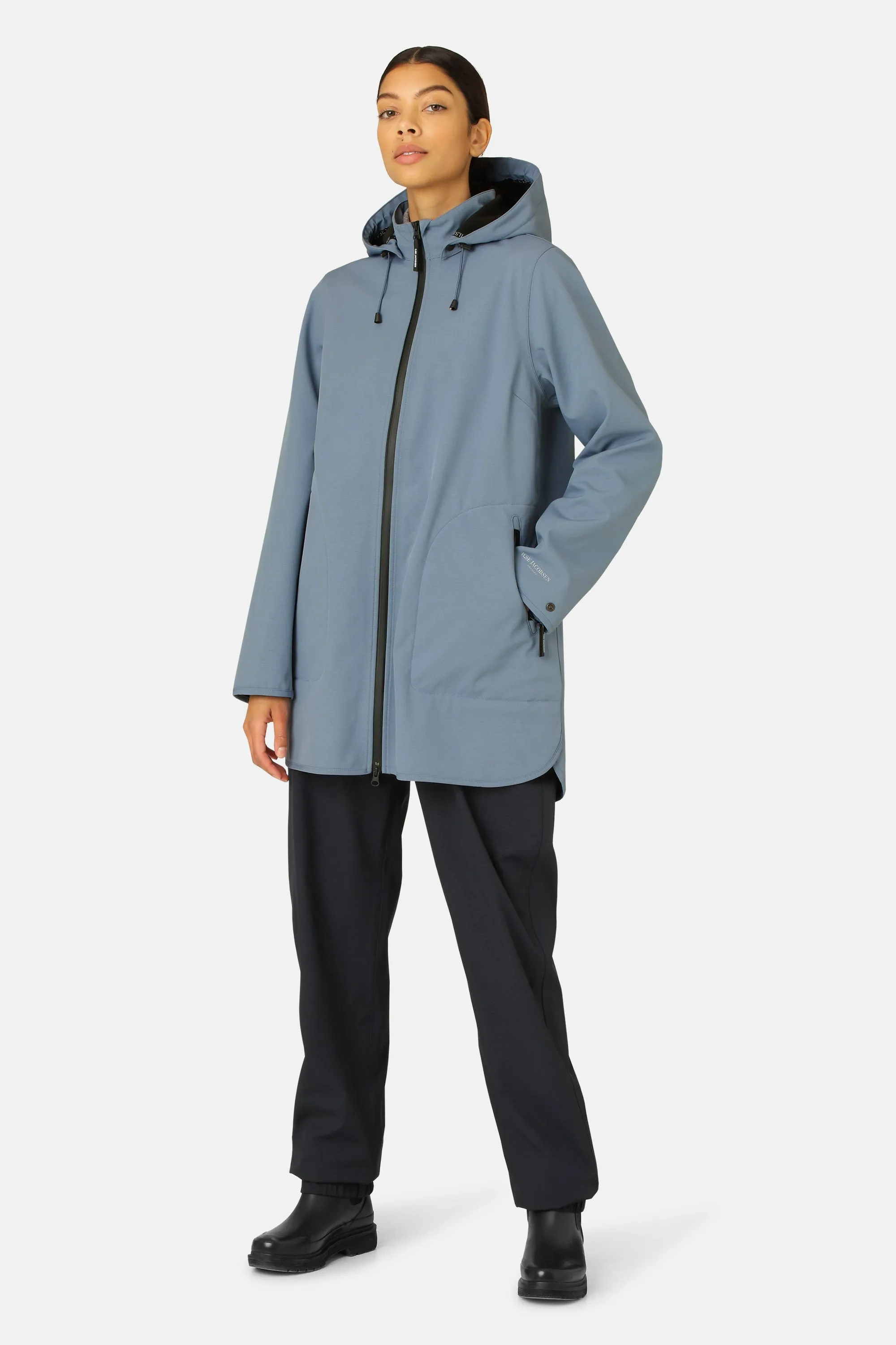Softshell Raincoat A-line - Winter Ocean sold by Ilse Jacobsen