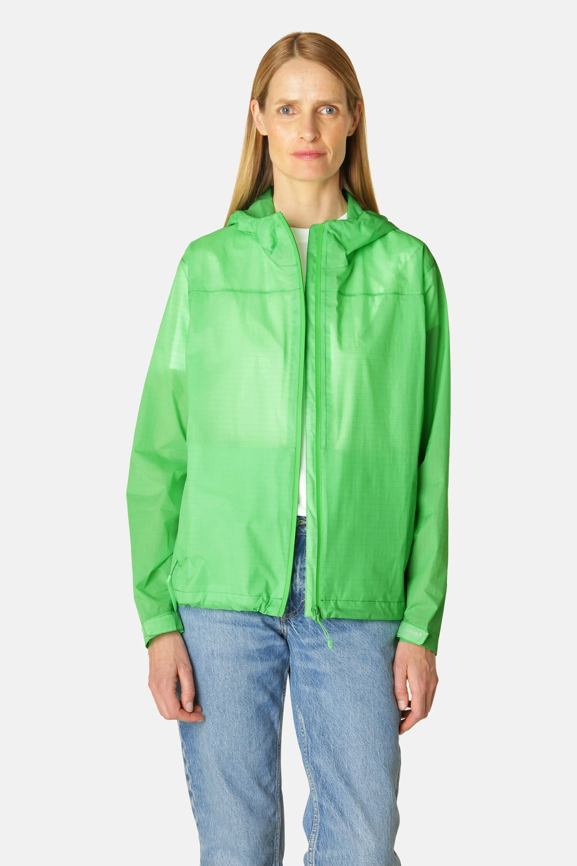Windbreaker Rain Jacket - Bright Green sold by Ilse Jacobsen product image thumbnail 2