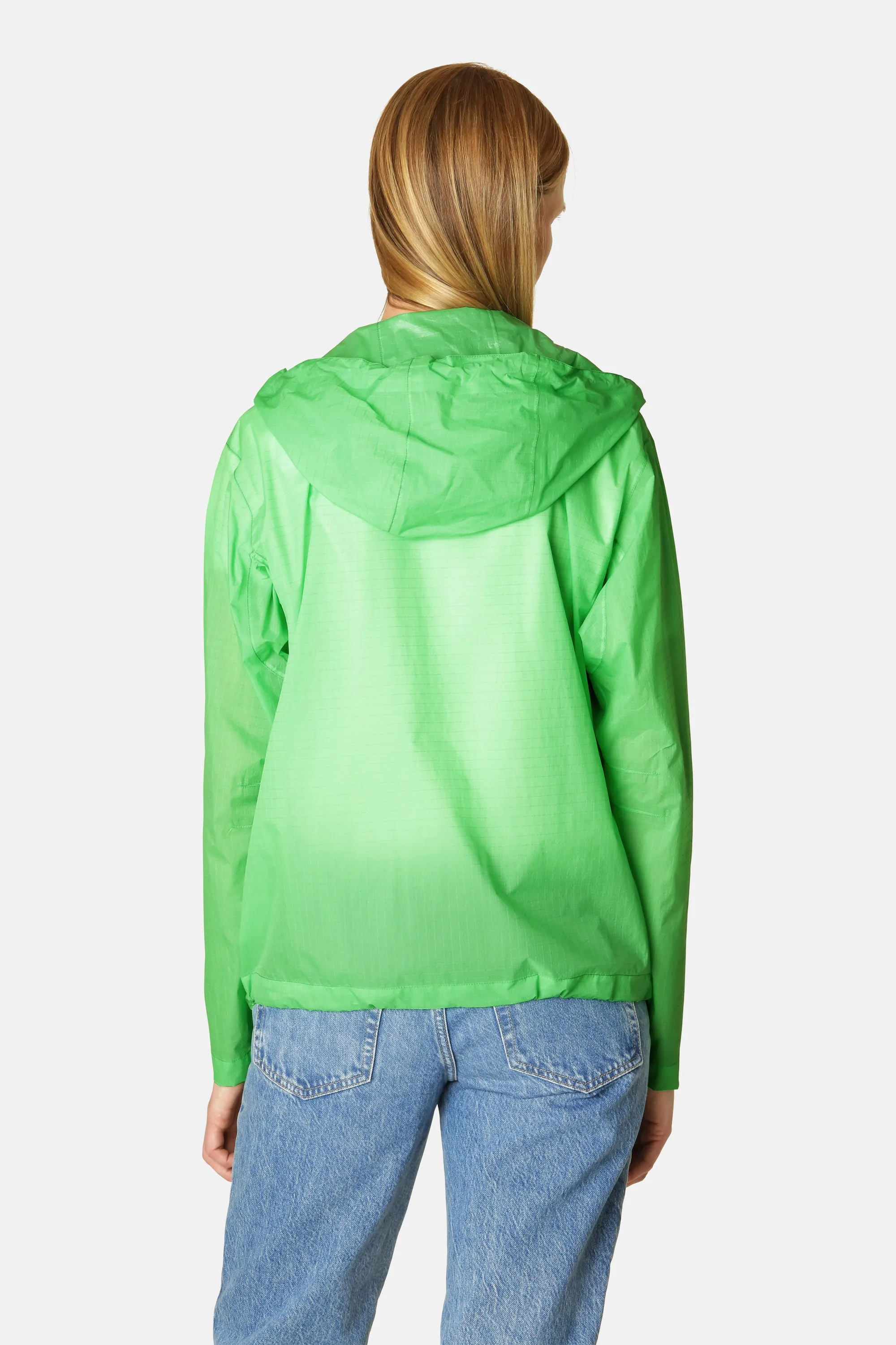 Windbreaker Rain Jacket - Bright Green sold by Ilse Jacobsen product image thumbnail 3