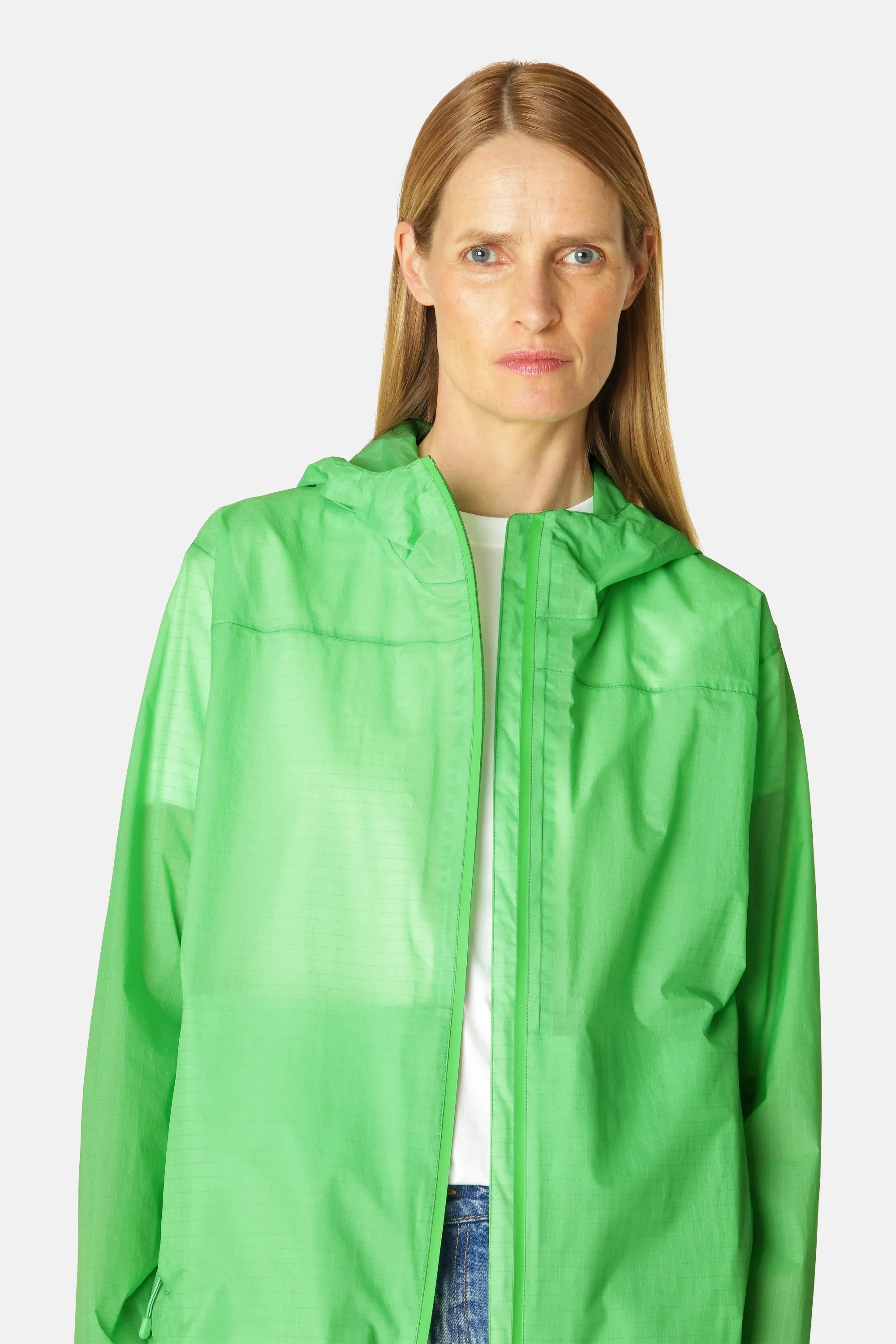 Windbreaker Rain Jacket - Bright Green sold by Ilse Jacobsen product image thumbnail 4