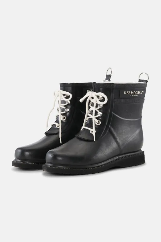 Short Rubber Boots - Black sold by Ilse Jacobsen