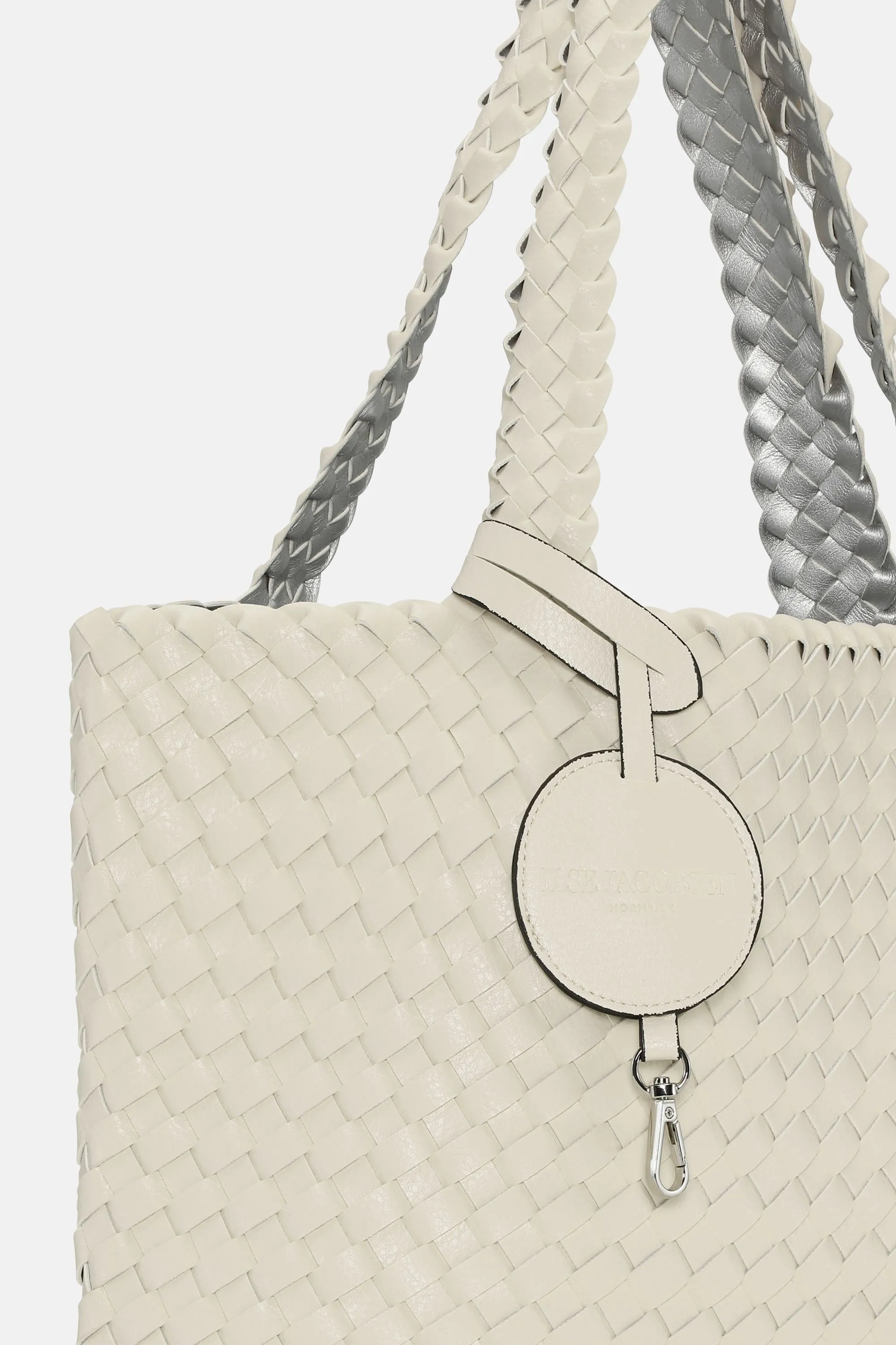 Tote Bag Braided - Egg White Silver sold by Ilse Jacobsen product image thumbnail 5