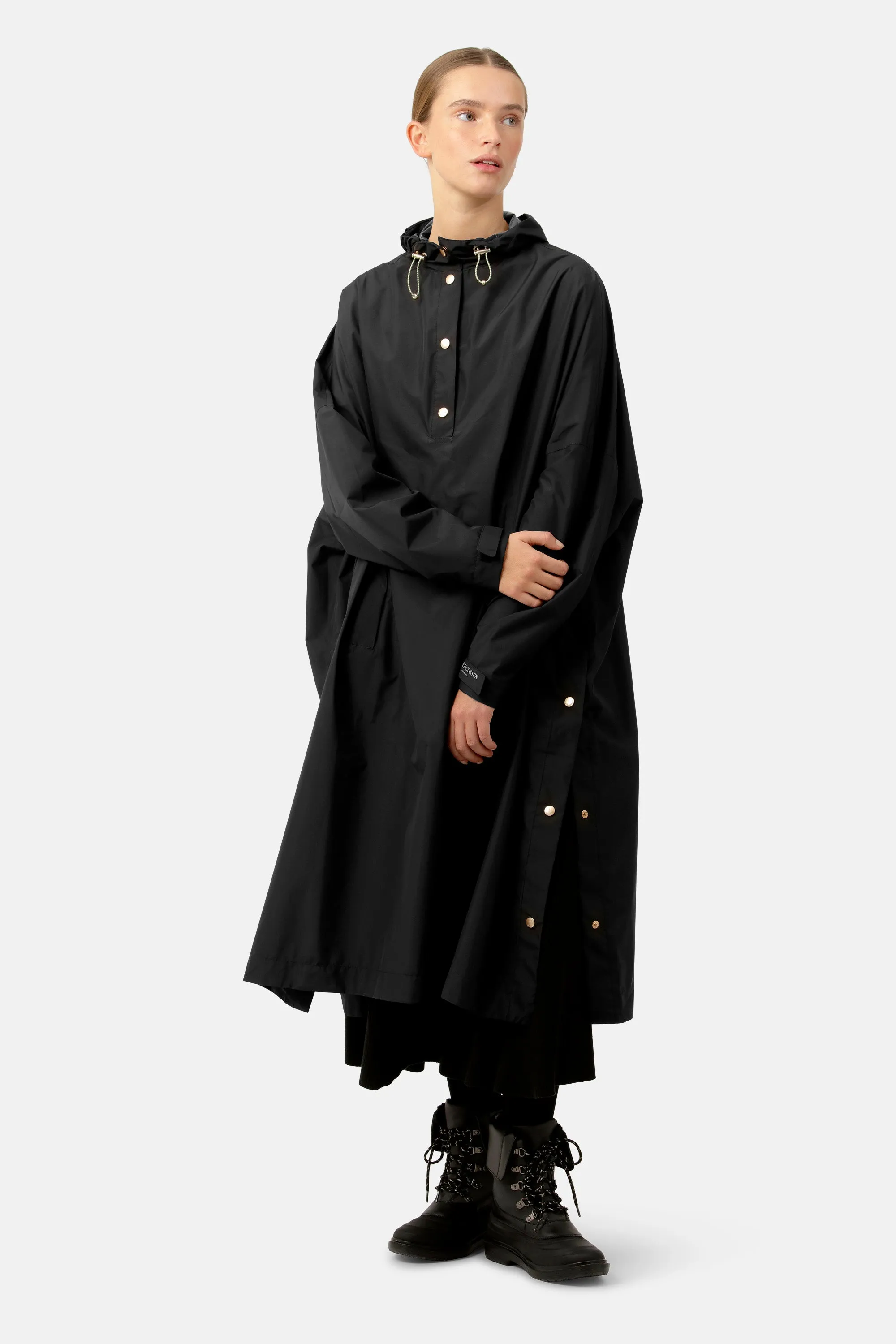 Poncho With Sleeves - Black sold by Ilse Jacobsen